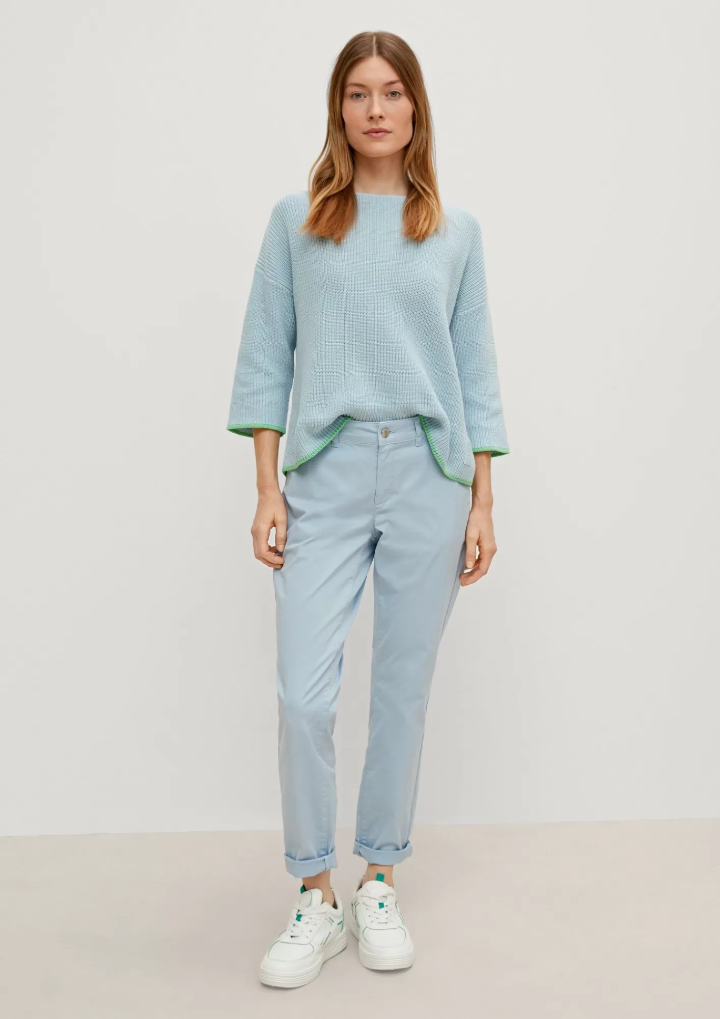 Cheap Comma Regular: Hose Mit Garment Dye