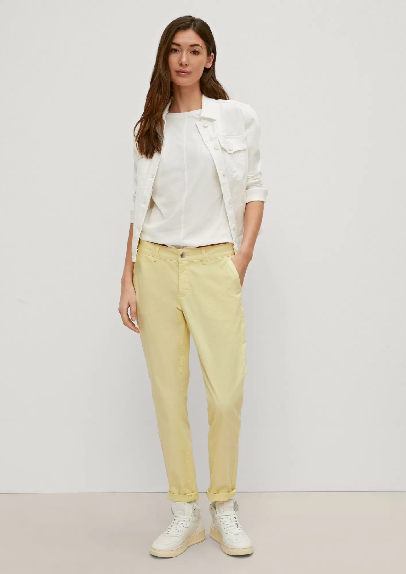Discount Comma Regular: Hose Mit Garment Dye