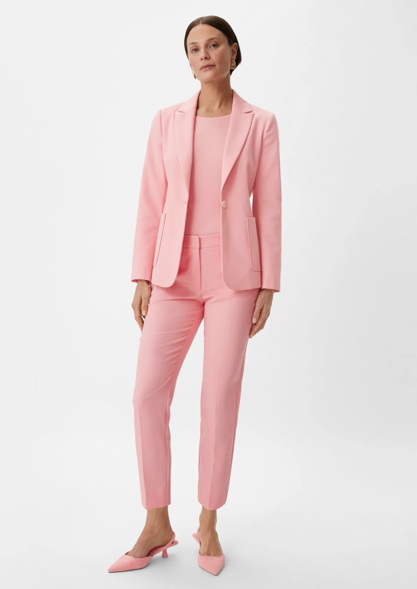 Sale Comma Regular: Hose Mit Herringbone-Muster