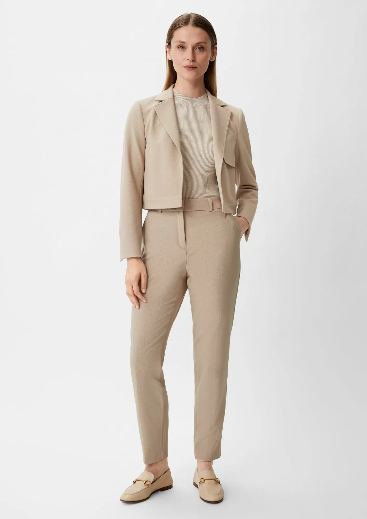 Clearance Comma Regular: Hose Mit Pique-Struktur