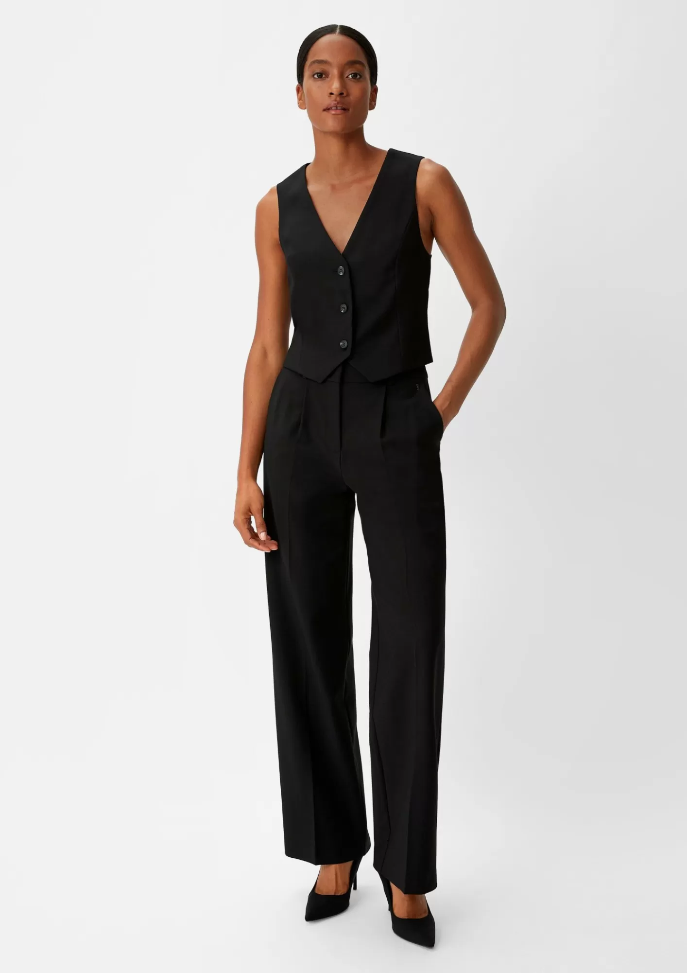 Cheap Comma Regular: Hose Mit Weitem Bein