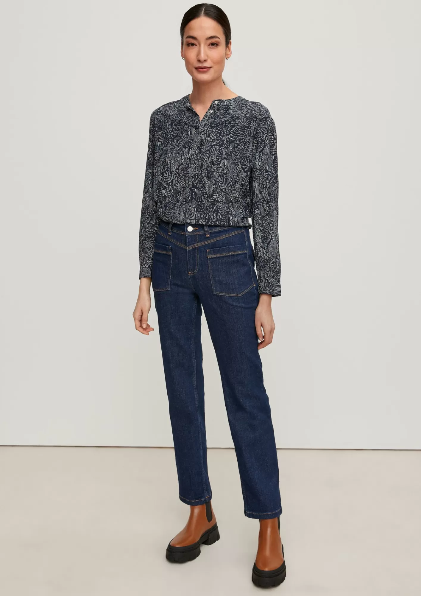 Cheap Comma Regular: Jeans Mit Flared Leg