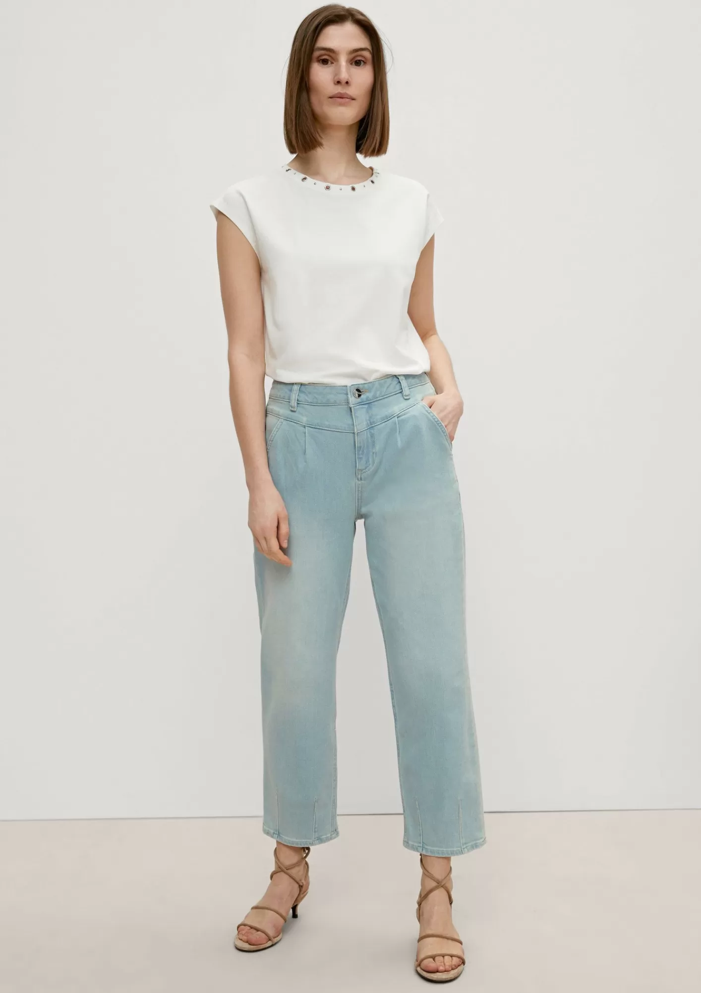 Hot Comma Regular: Jeans Mit Sattelbund