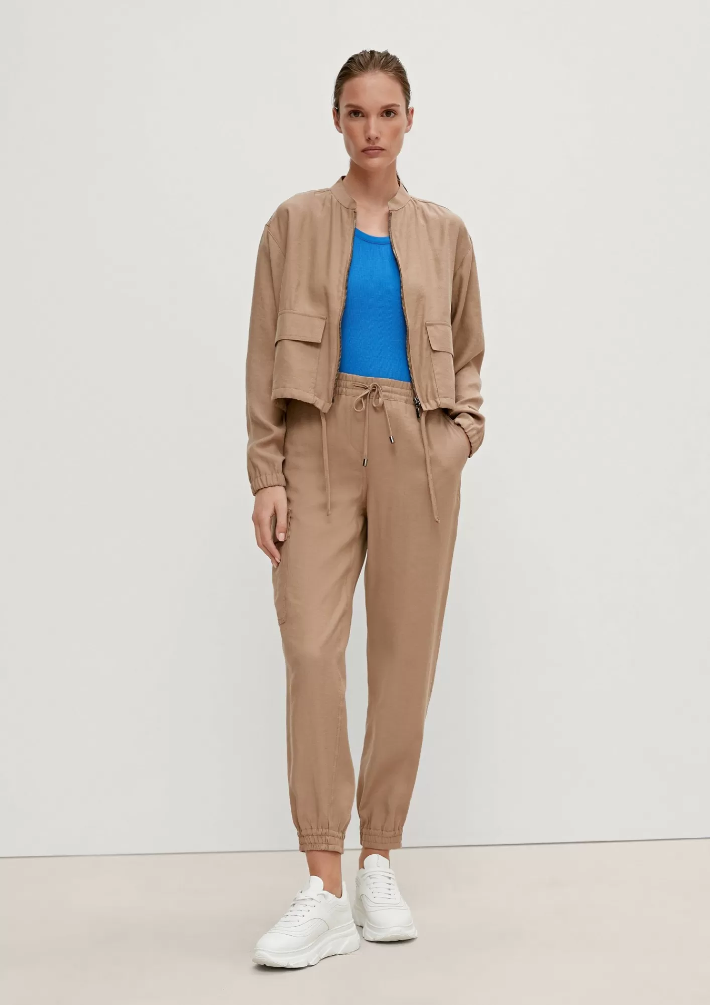 Fashion Comma Regular: Joggpants Mit Cargotasche