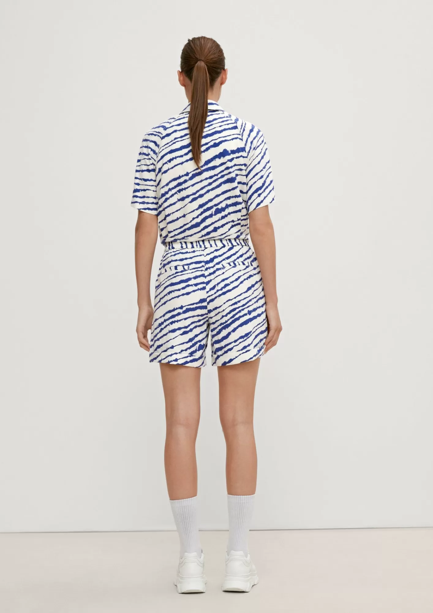 Outlet Comma Regular: Shorts Aus Leinenmix