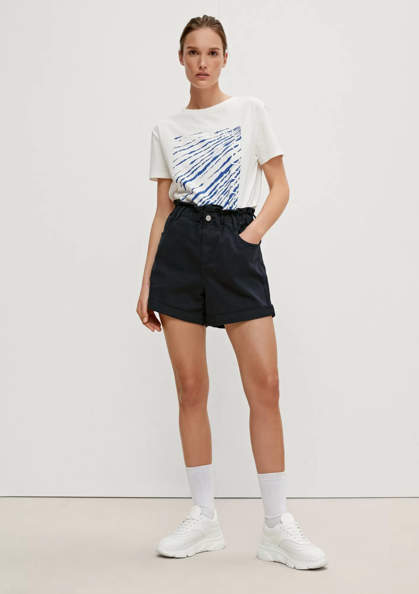 Cheap Comma Regular: Shorts Mit Paperbag-Bund