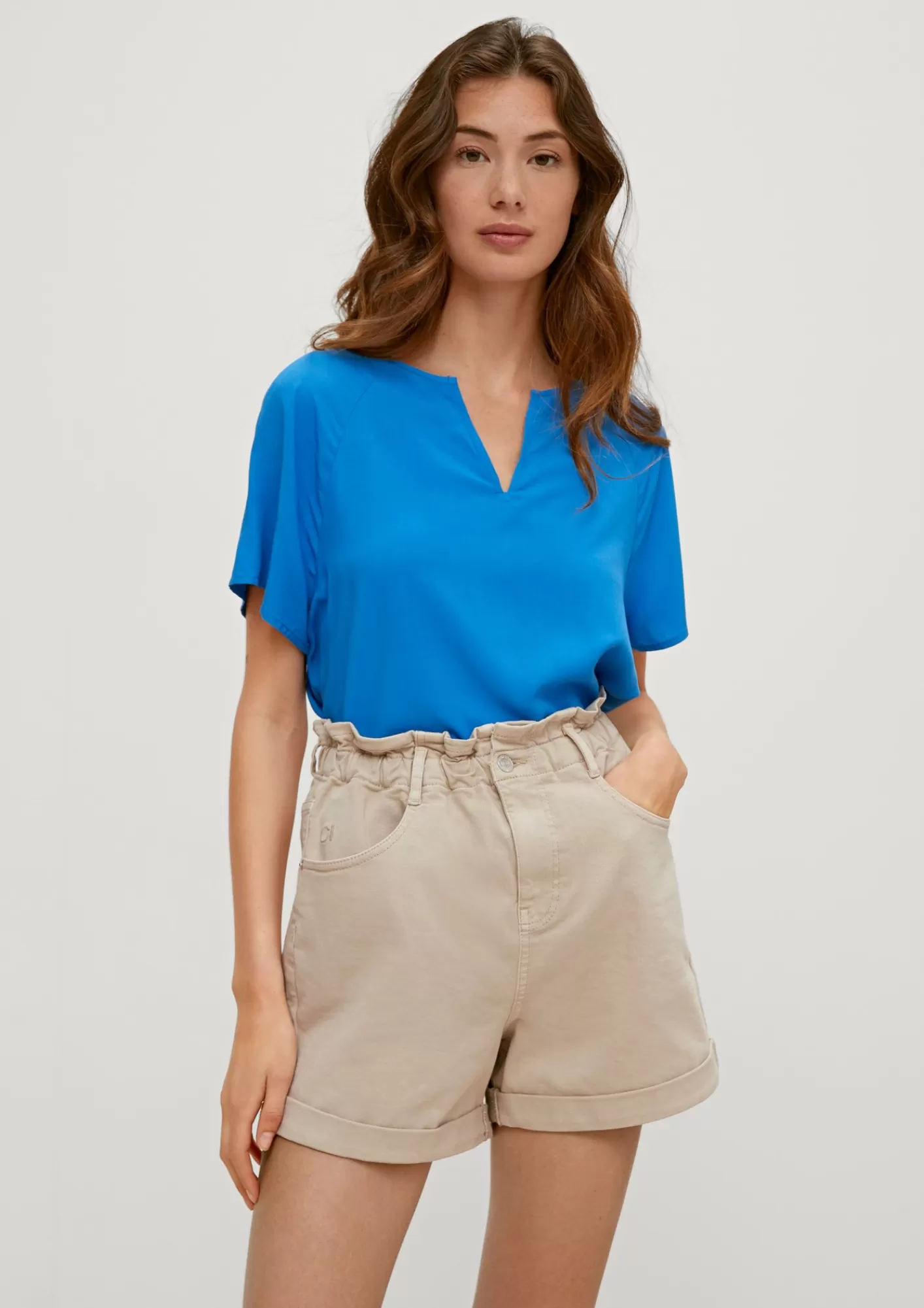 Hot Comma Regular: Shorts Mit Paperbag-Bund