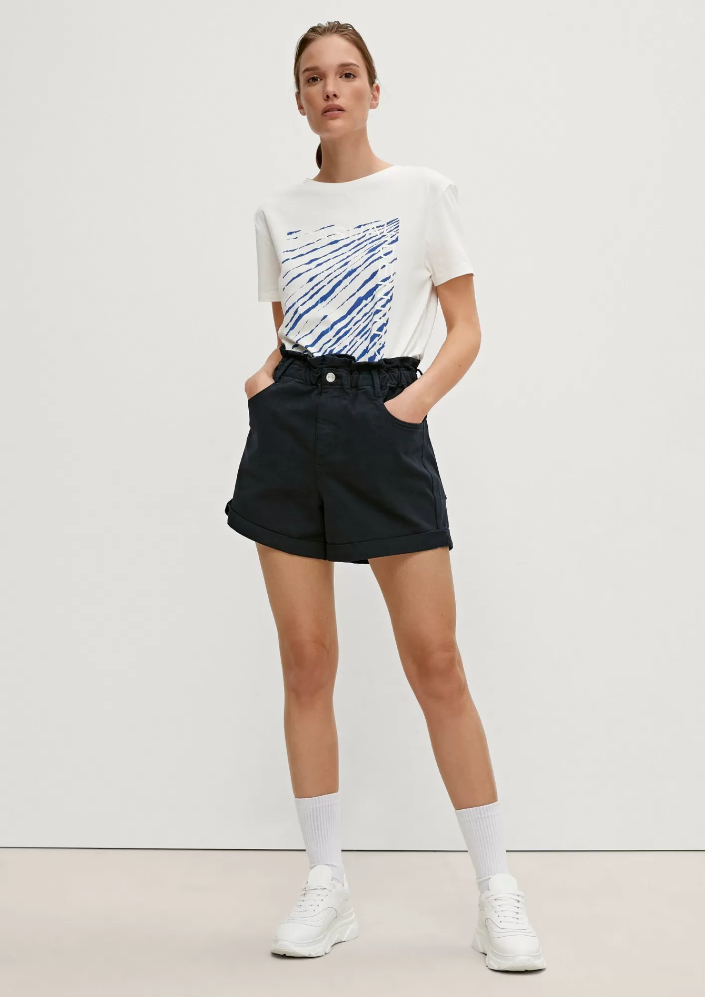 Cheap Comma Regular: Shorts Mit Paperbag-Bund
