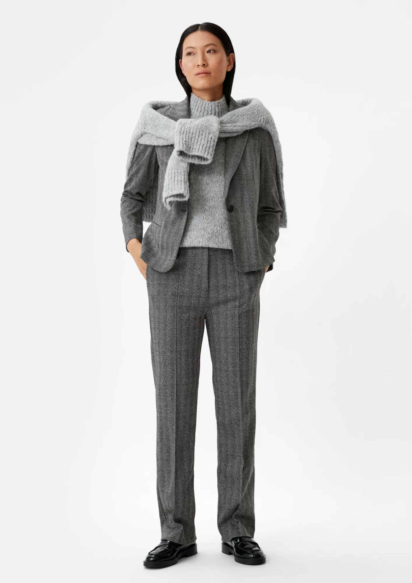 Store Comma Regular: Stoffhose Aus Viskosestretch