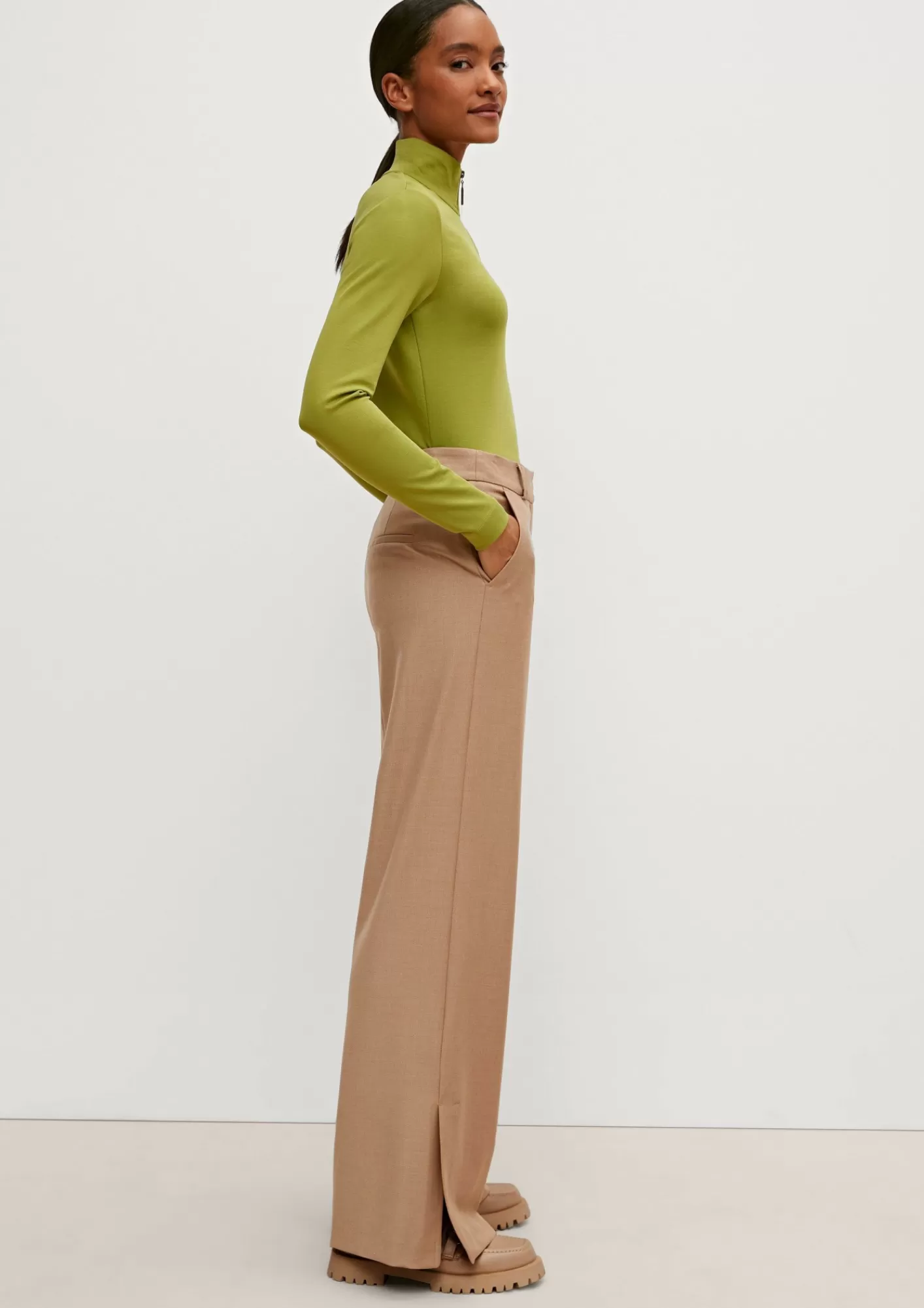 Hot Comma Regular: Stoffhose Mit Bugelfalte