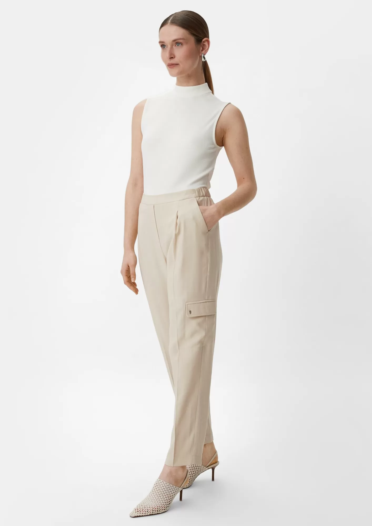 Store Comma Regular: Twillhose Im Cargo-Style