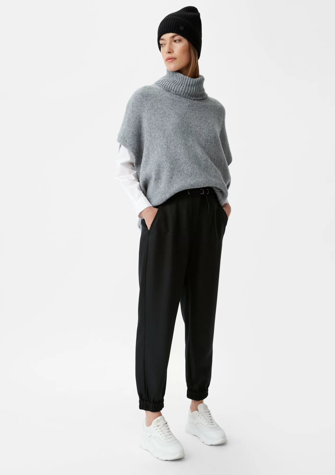 Store Comma Regular: Twillhose Mit Elastischem Saum
