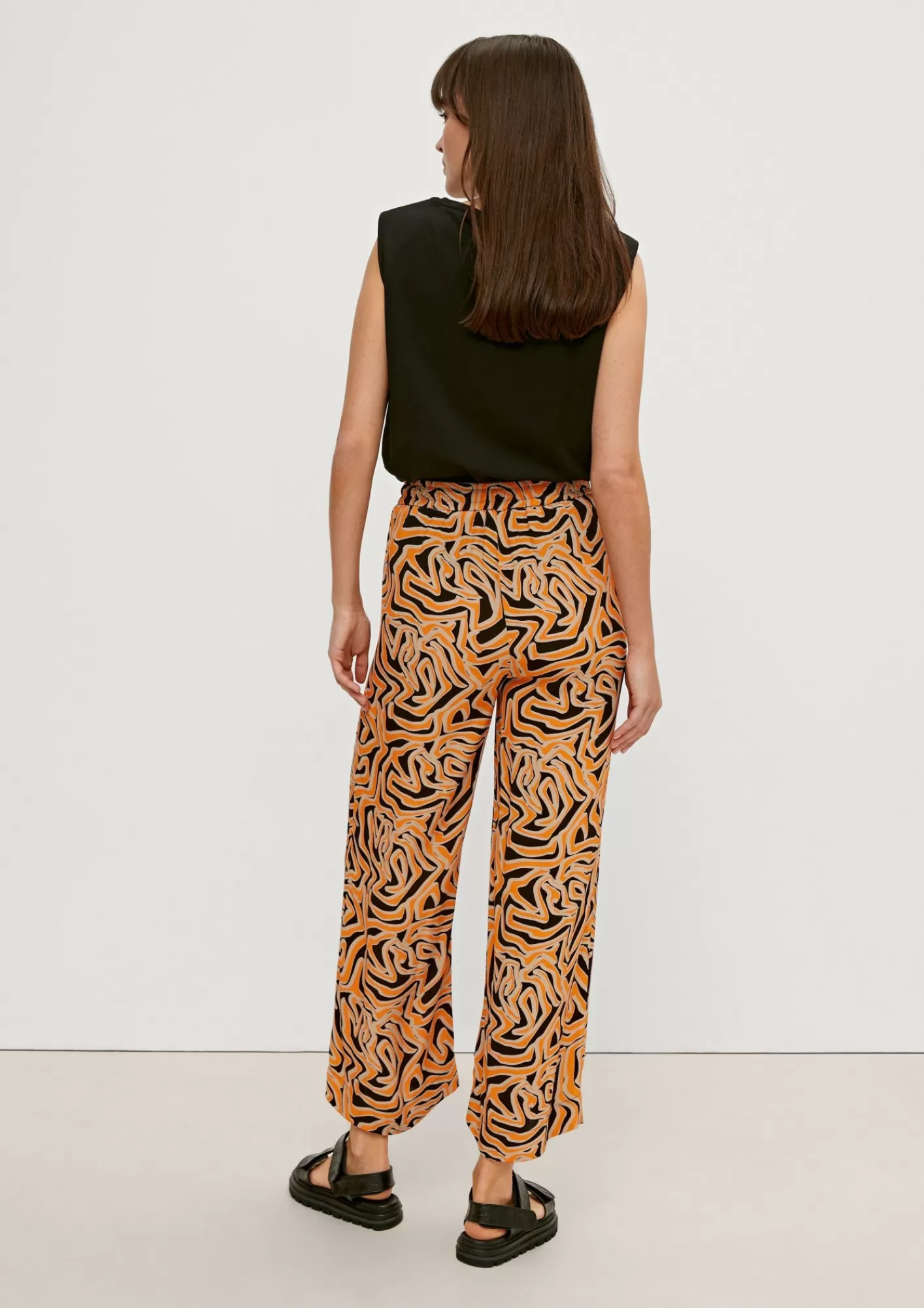 Sale Comma Regular: Wide Leg-Viskosehose