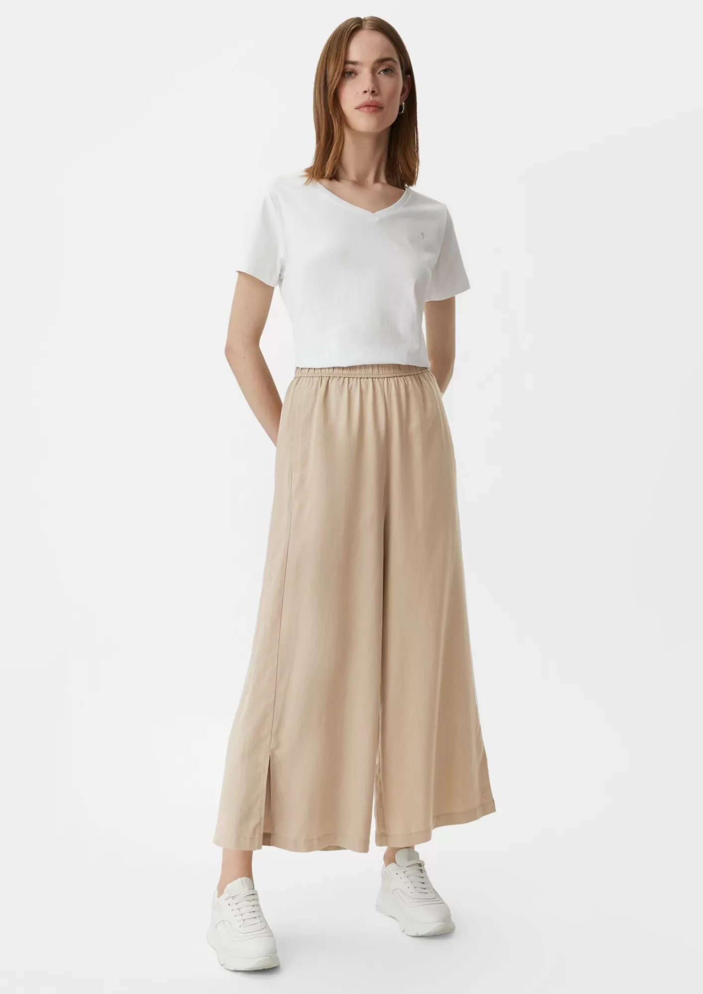 Cheap Comma Relaxed: Culotte Aus Lyocell