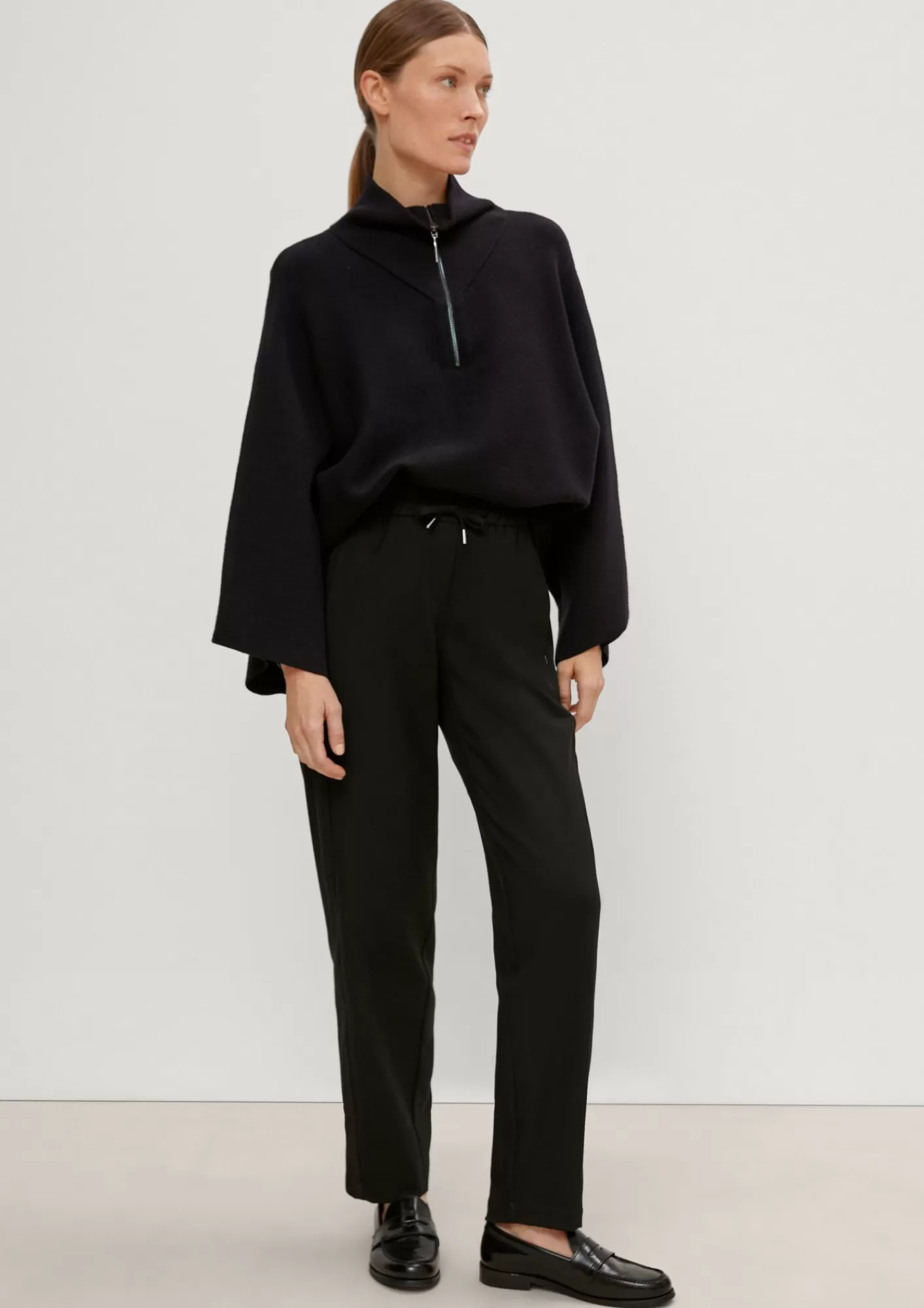 Outlet Comma Relaxed: Flanell-Joggpants