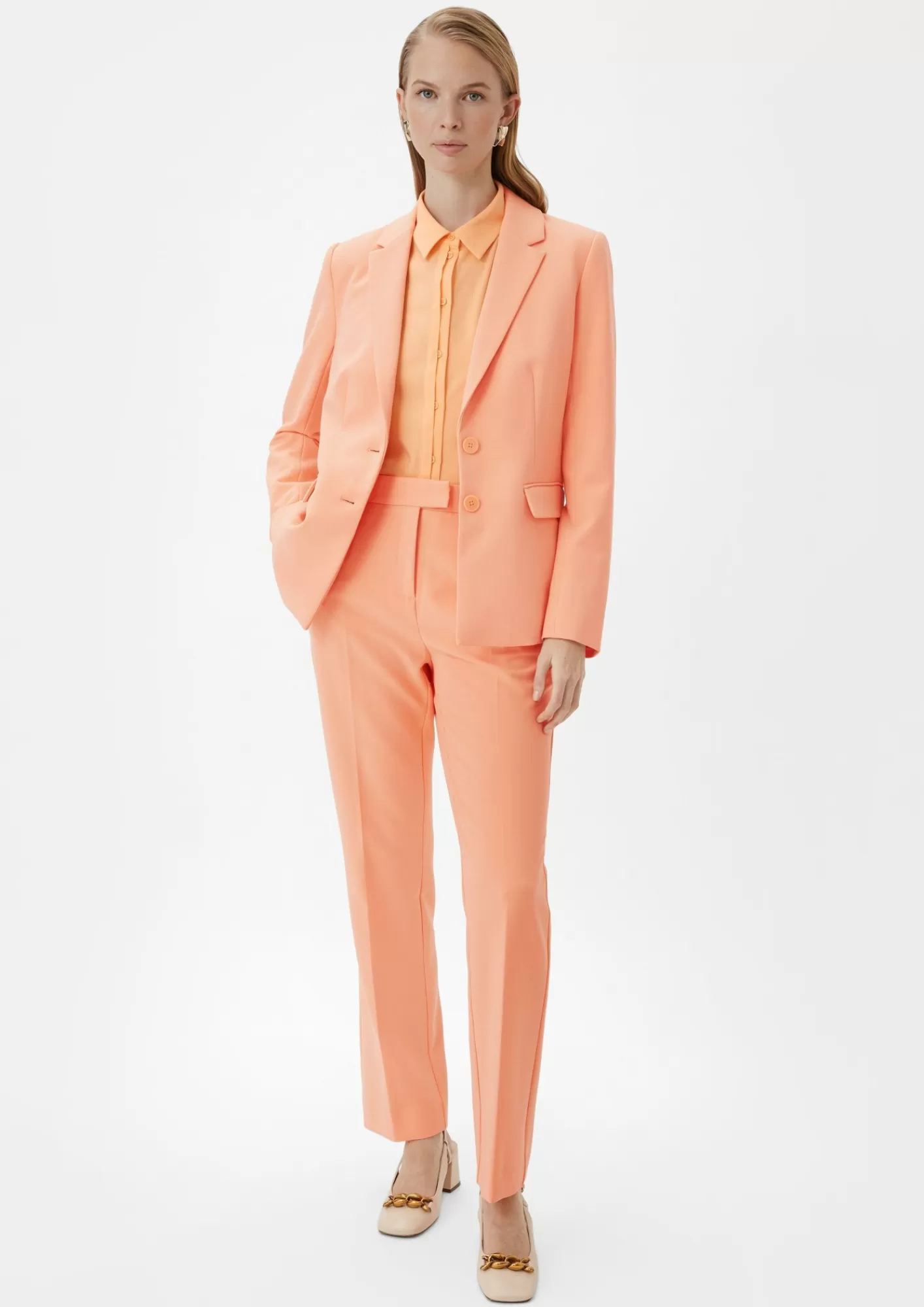 Cheap Comma Relaxed: Hose Mit Bugelfalten