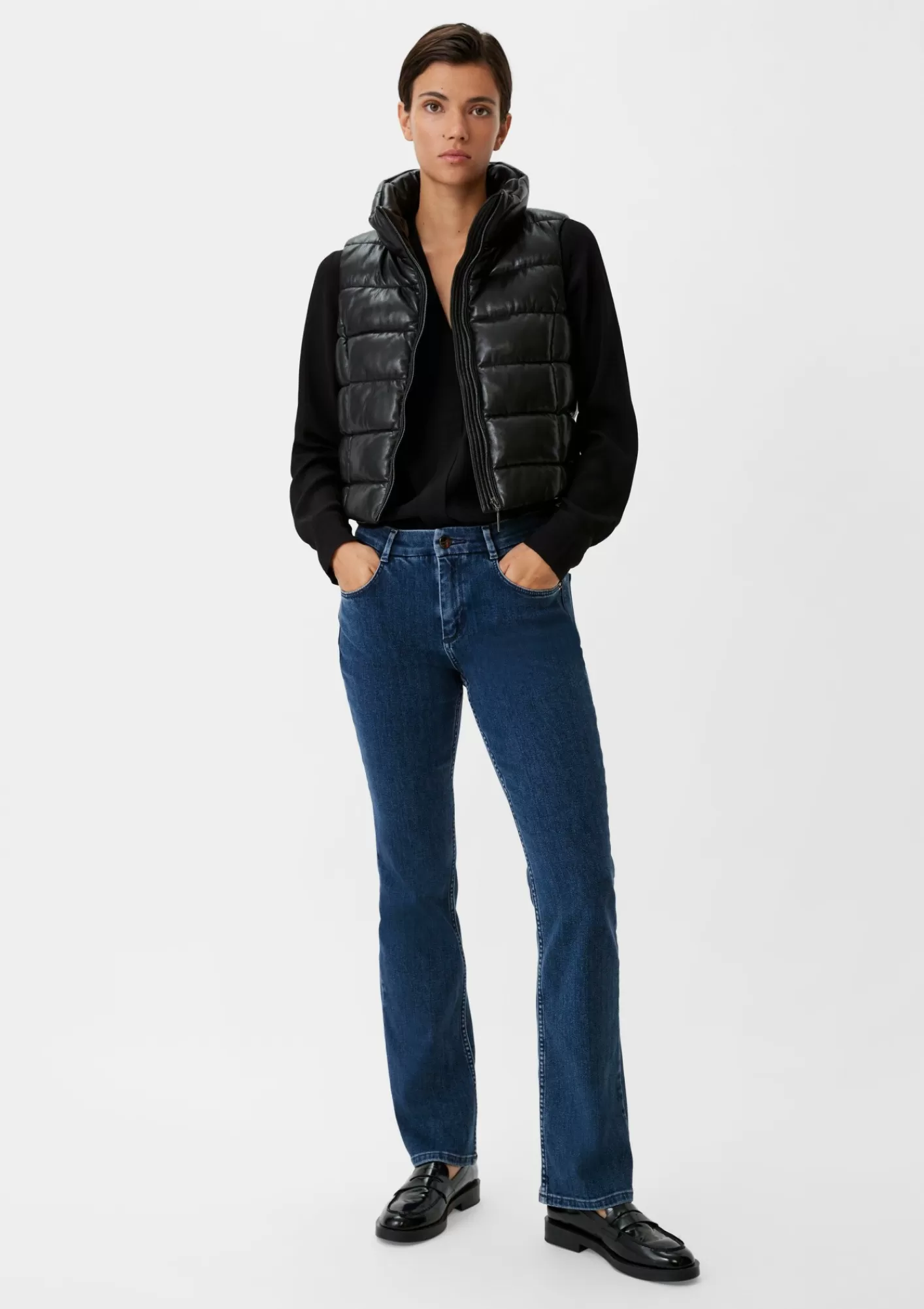 Outlet Comma Relaxed: Jeans Mit Flared Leg
