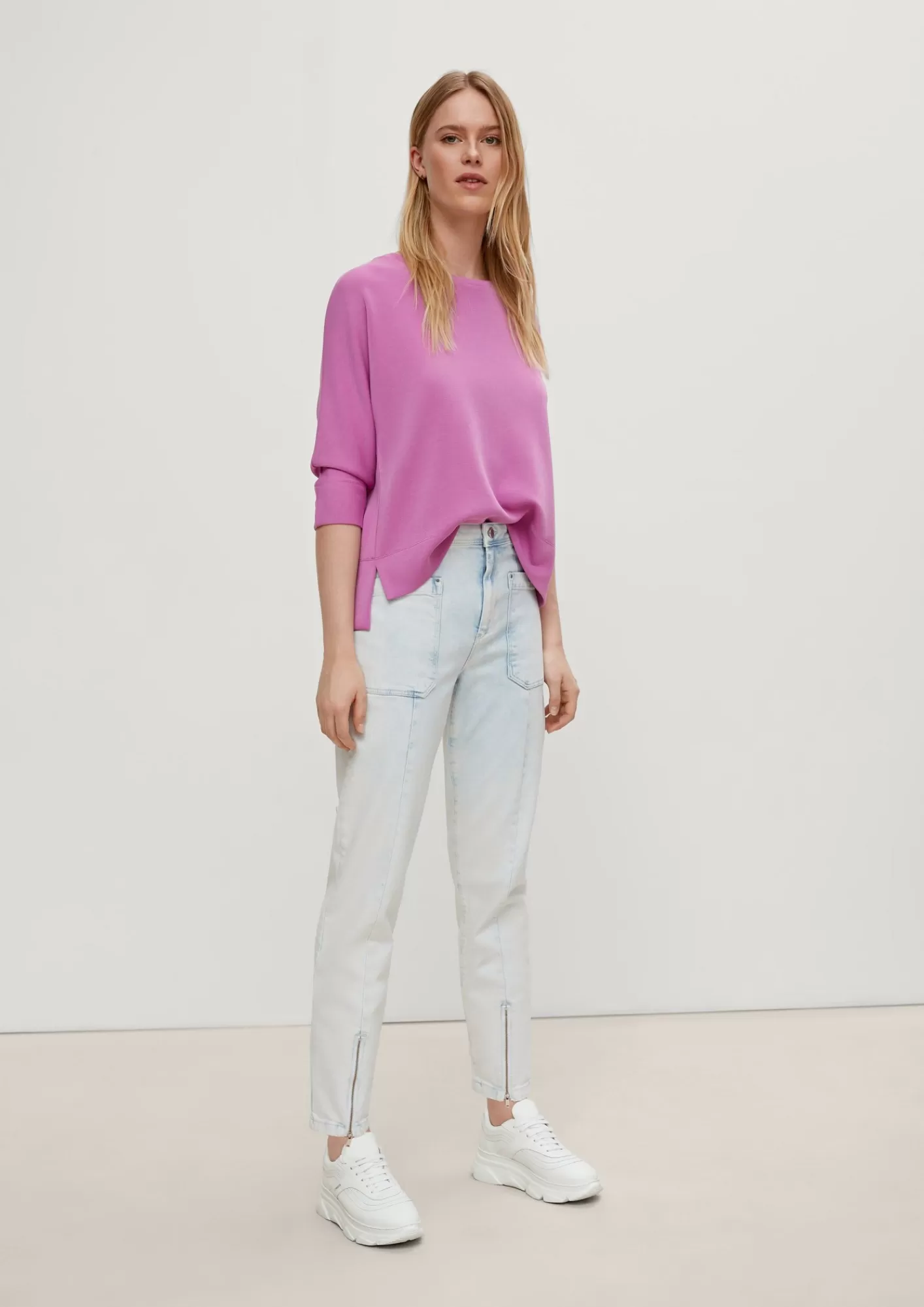 Store Comma Relaxed: Jeans Mit Zipp-Details