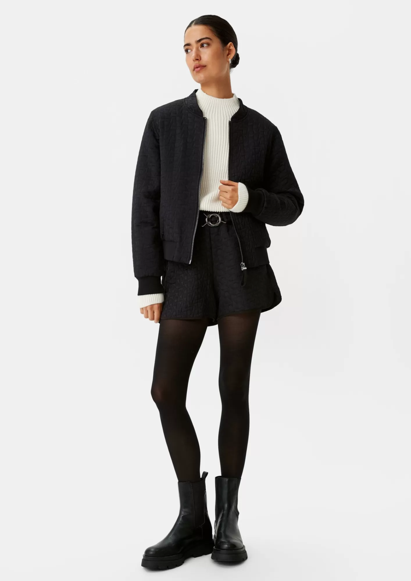 Sale Comma Relaxed: Web-Shorts Mit Dobby-Struktur