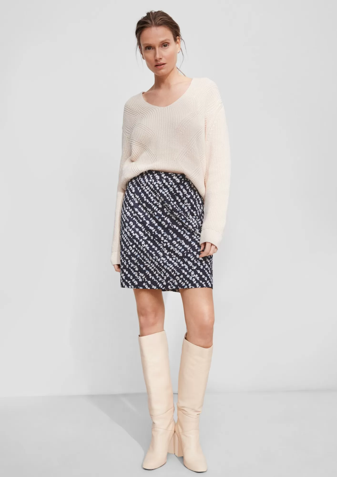 Flash Sale Comma Rock Aus Baumwollsatin