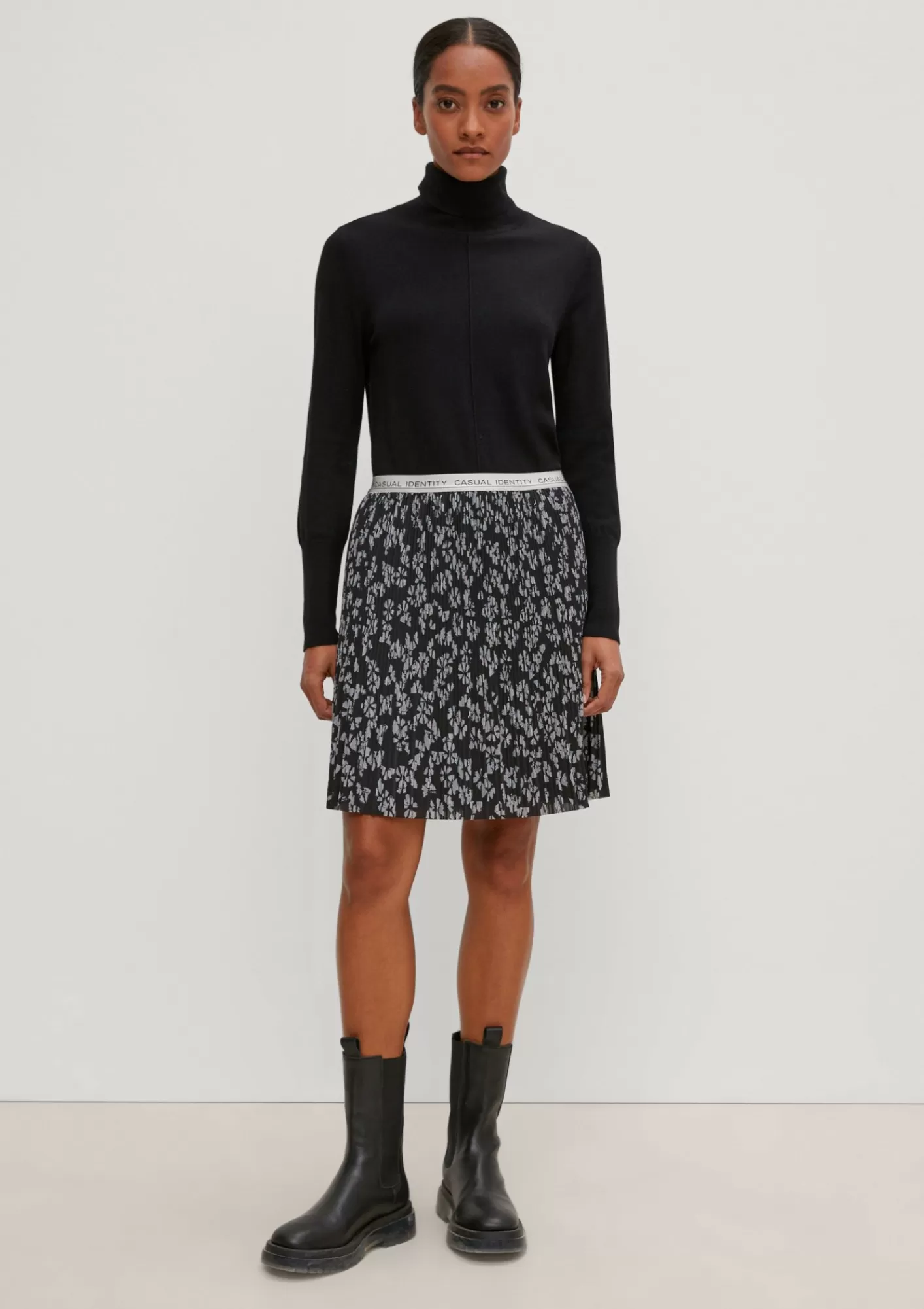 Outlet Comma Rock Mit Floralem Allovermuster