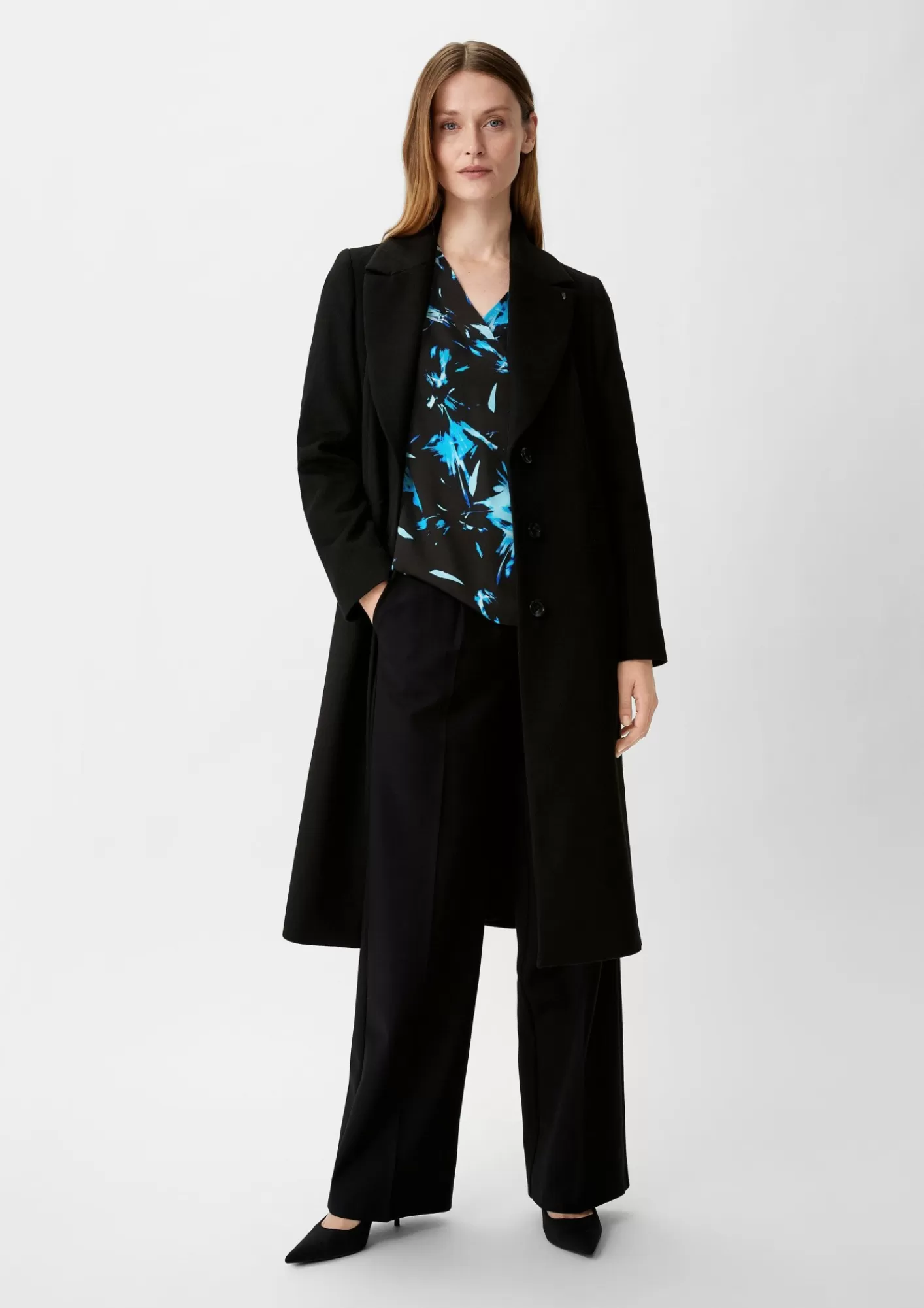 Clearance Comma Satinbluse Aus Reiner Viskose