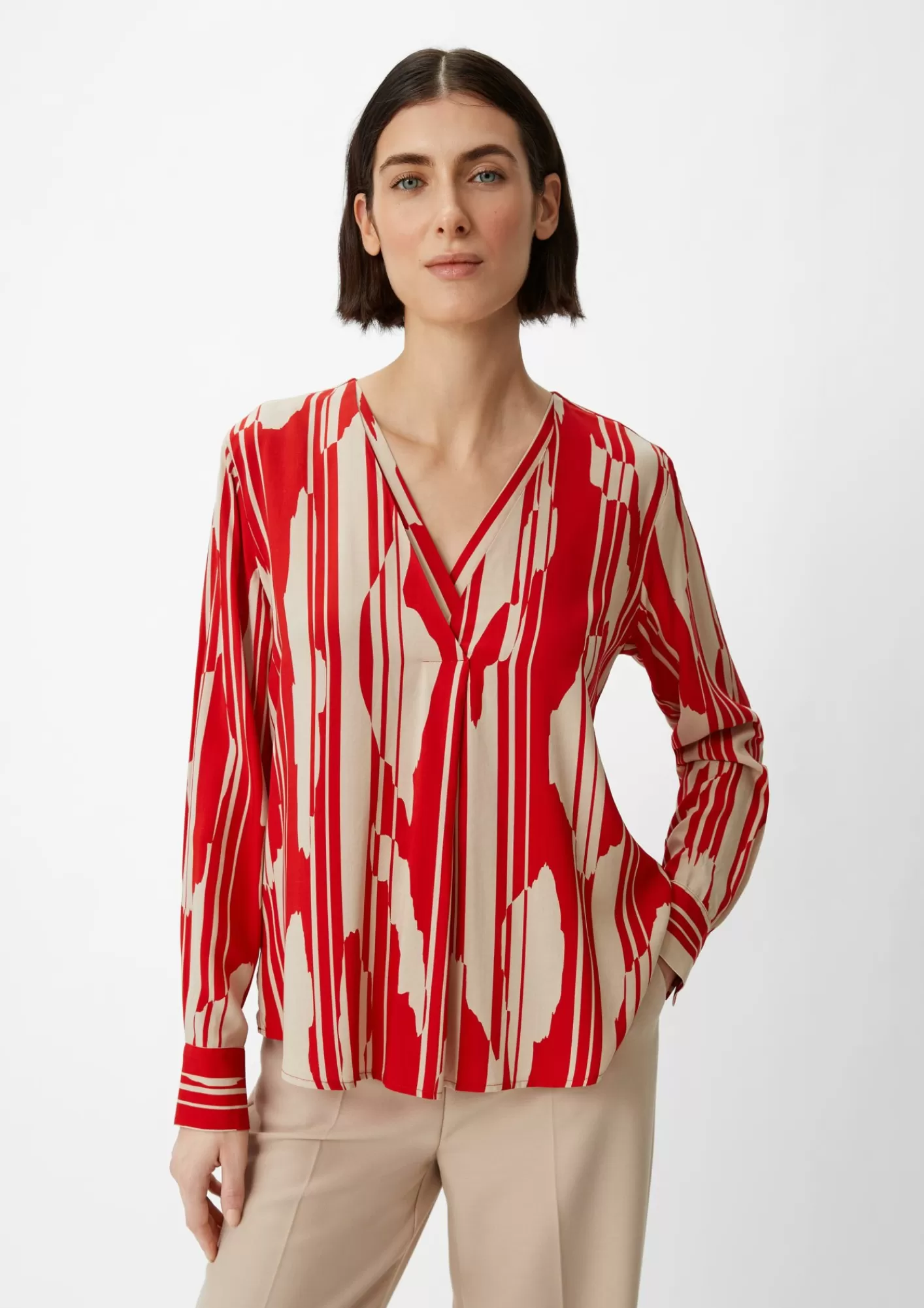 Cheap Comma Satinbluse Aus Viskose