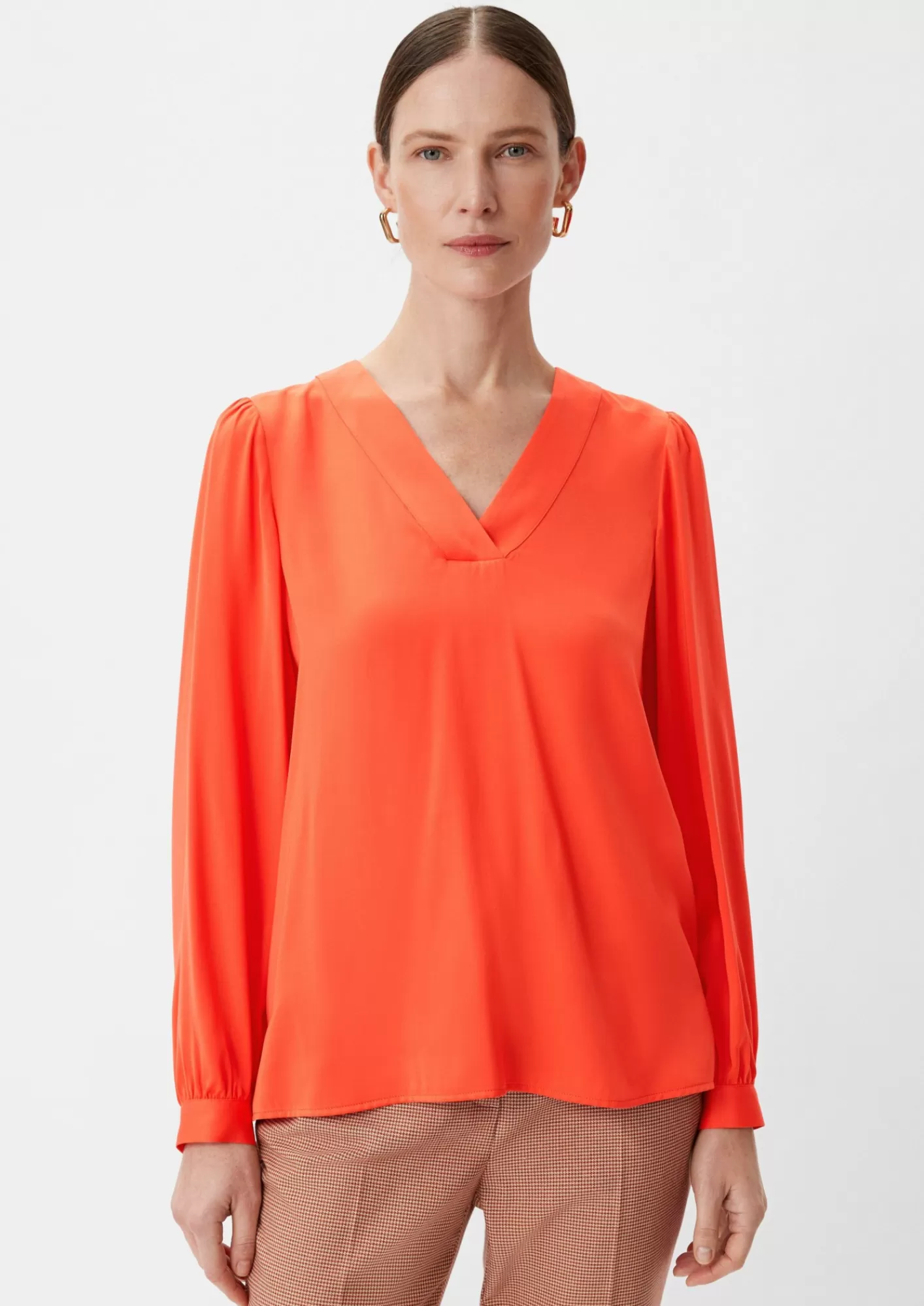 Flash Sale Comma Satinbluse Aus Viskosemix