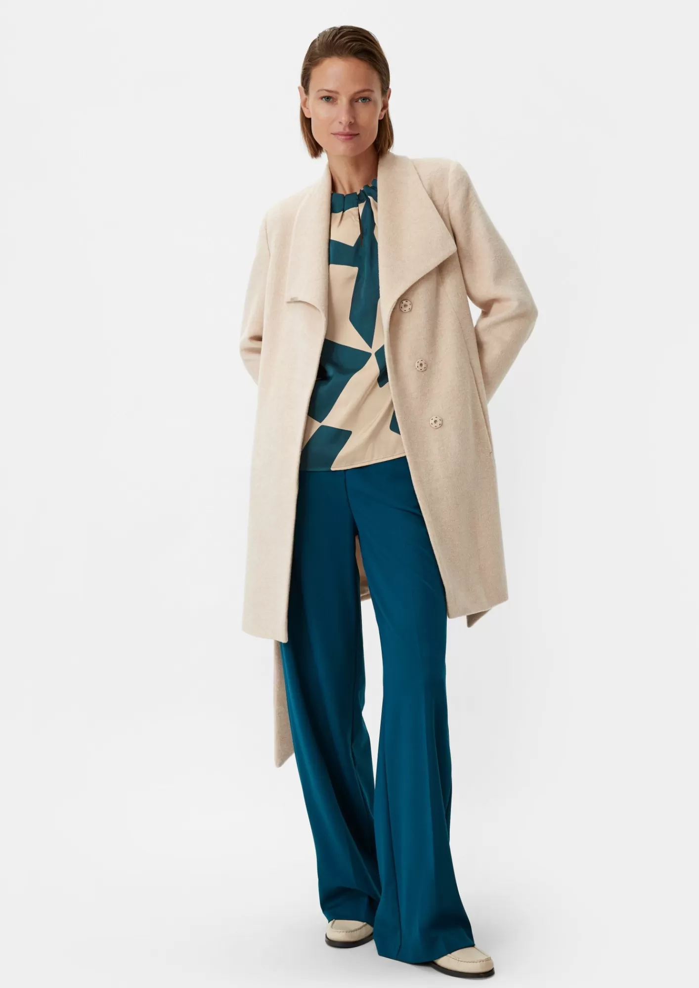 Shop Comma Satinbluse Im All-Over-Print