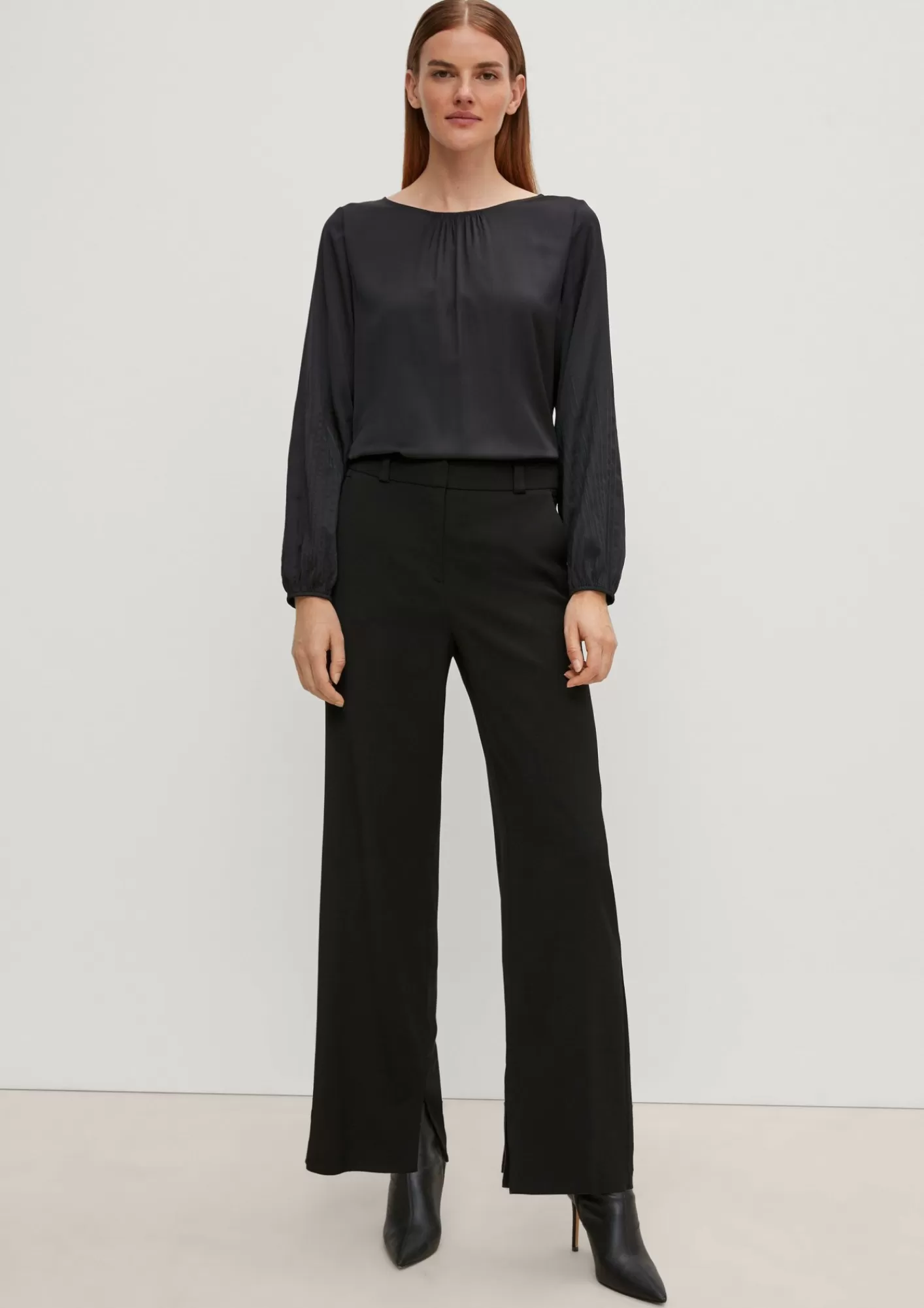 Cheap Comma Satinbluse Mit Stitchings