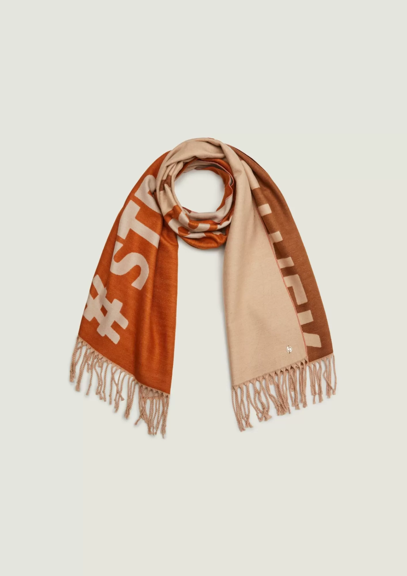Outlet Comma Schal In Colour-Blocking-Optik