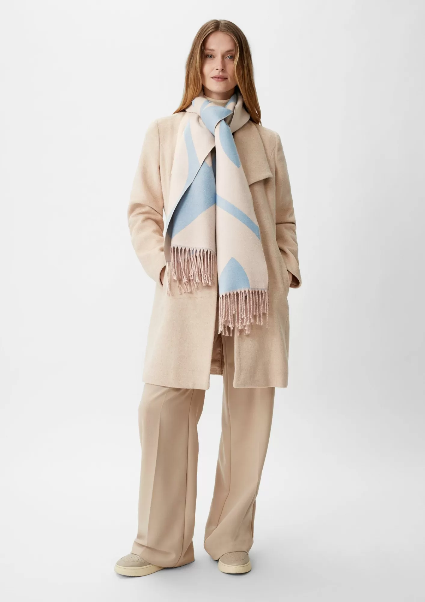 Outlet Comma Schal Mit Allover-Muster