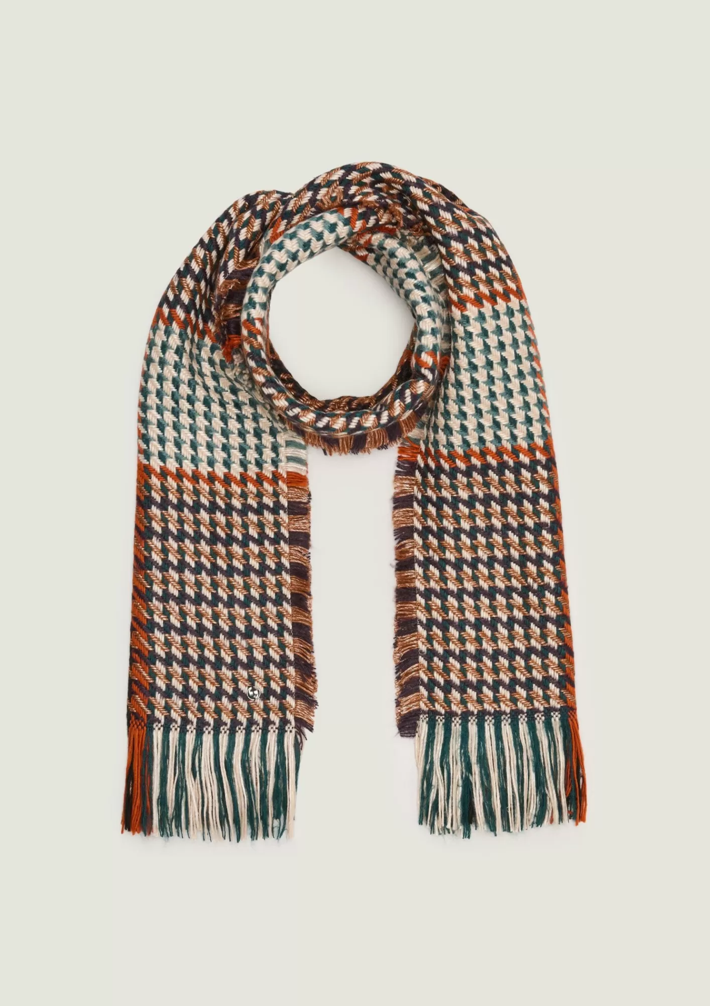 Outlet Comma Schal Mit Herringbone-Muster