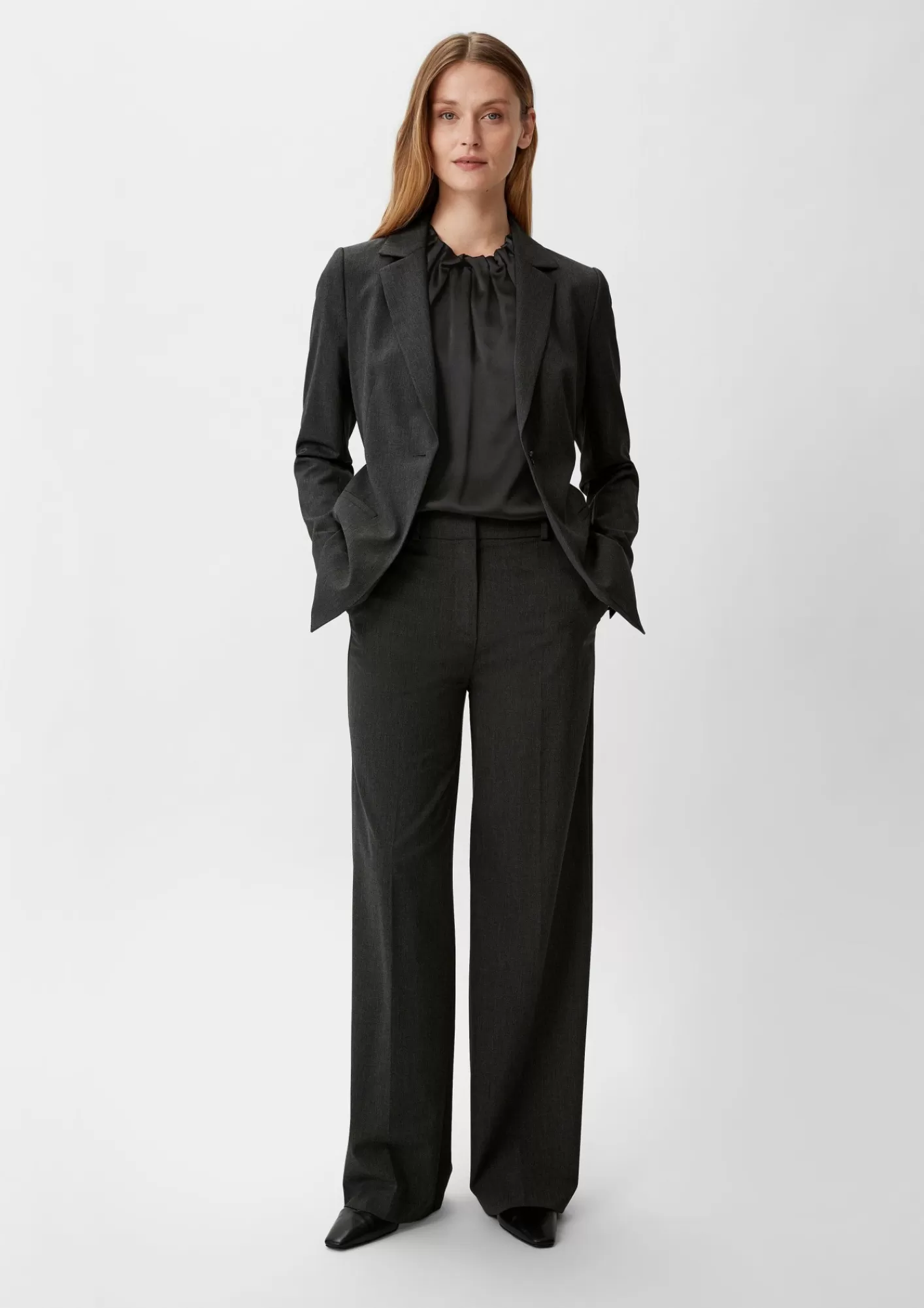 Outlet Comma Seidenbluse Mit Kapparmel