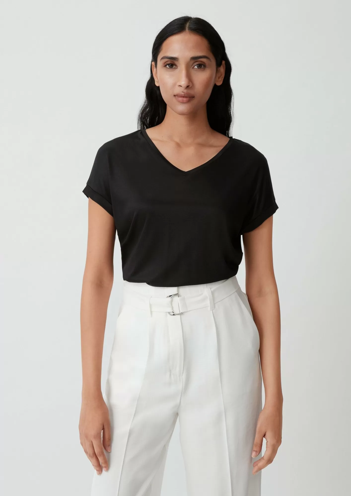 Sale Comma Shirt Aus Viskosestretch