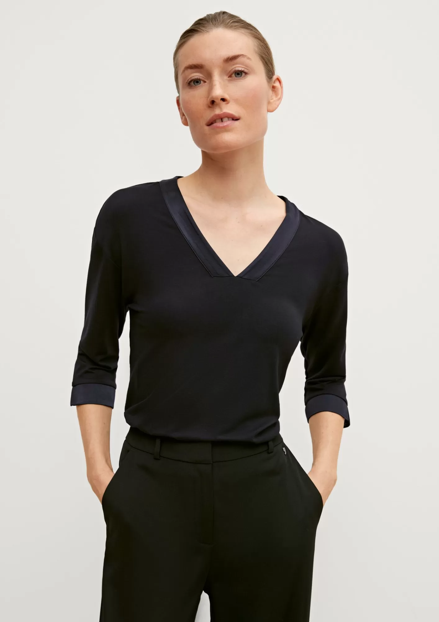 Discount Comma Shirt Aus Viskosestretch