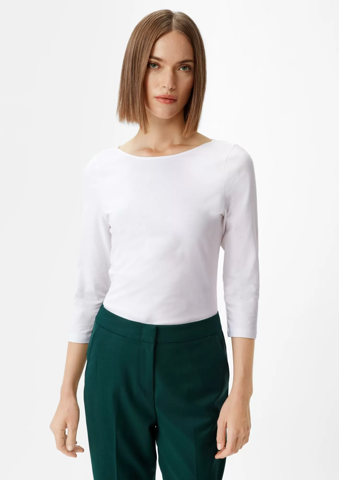Cheap Comma Shirt Mit 3/4-Armeln