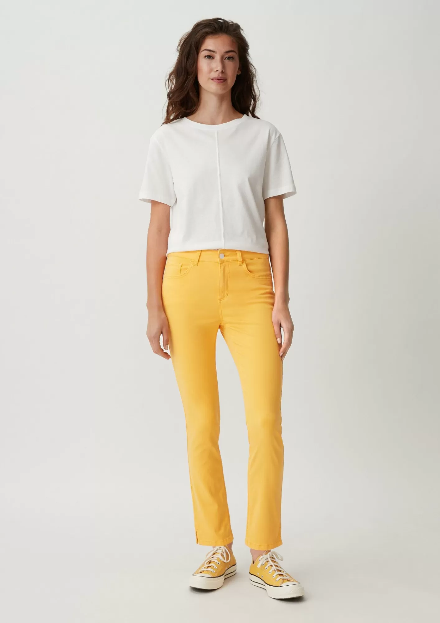 Sale Comma Skinny: Hose Aus Baumwollsatin