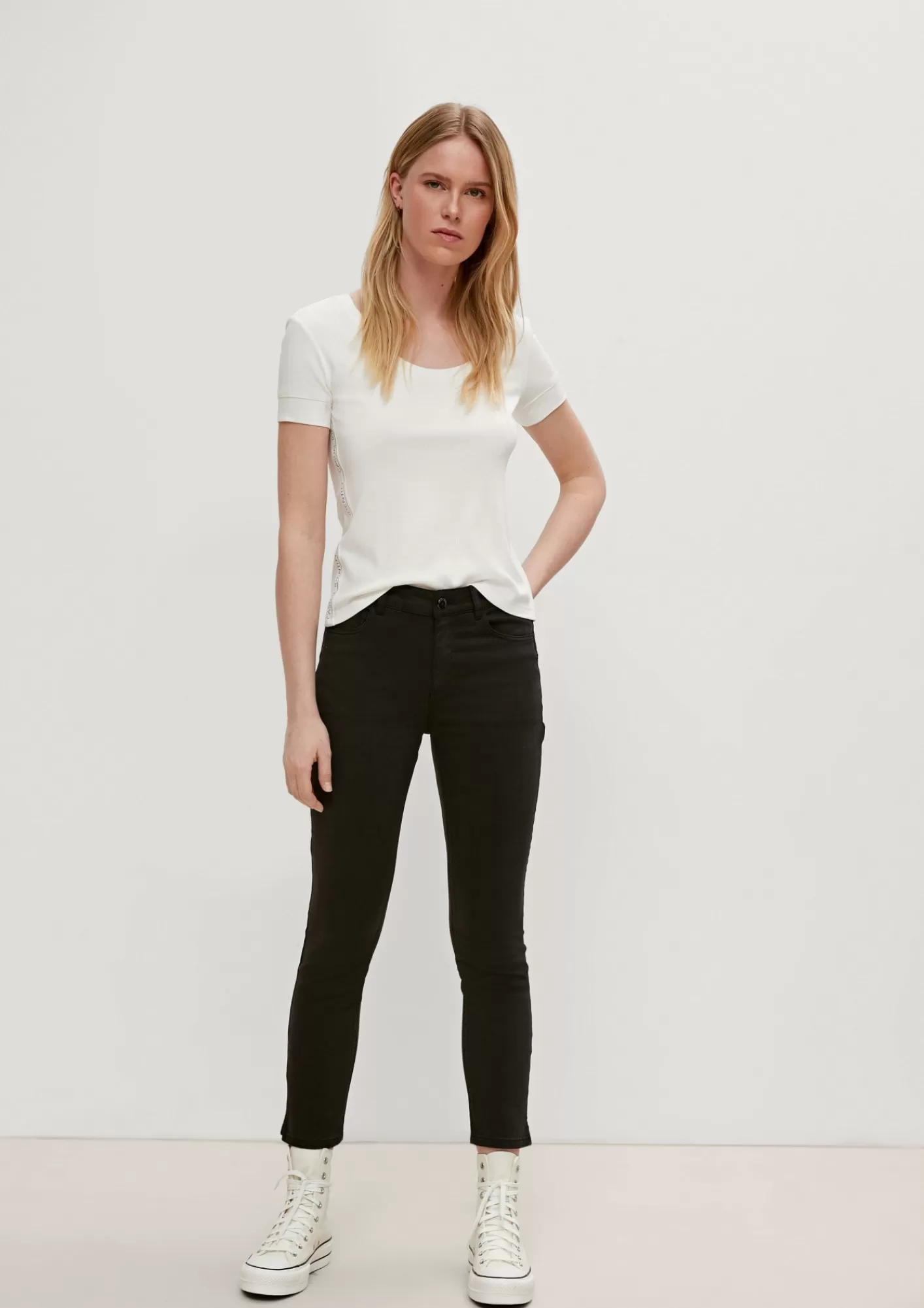 Sale Comma Skinny: Hose Aus Lyocellmix