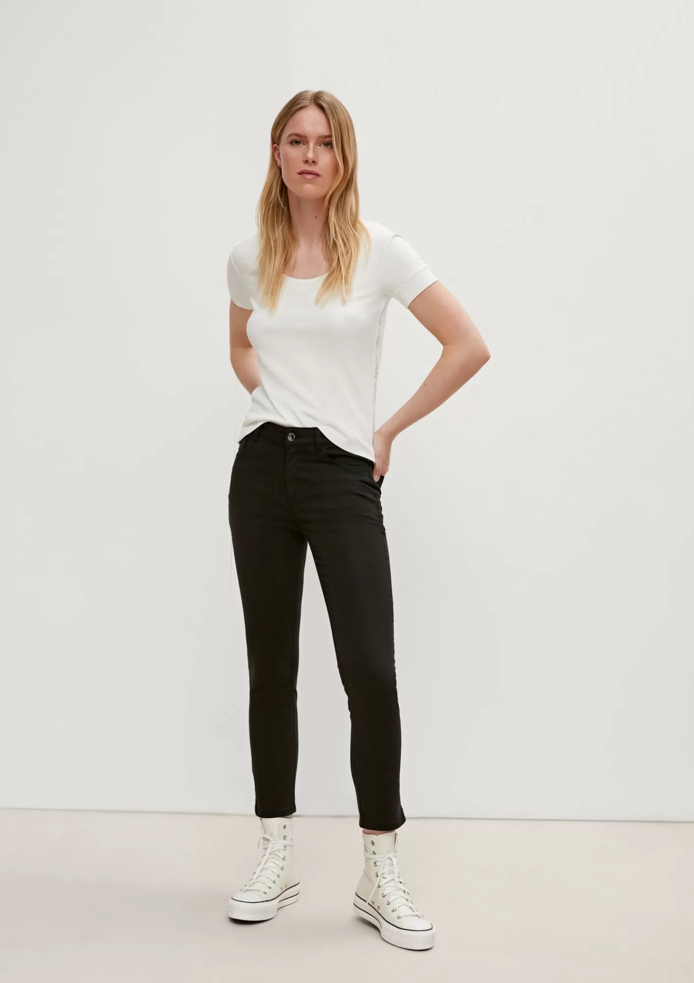 Sale Comma Skinny: Hose Aus Lyocellmix