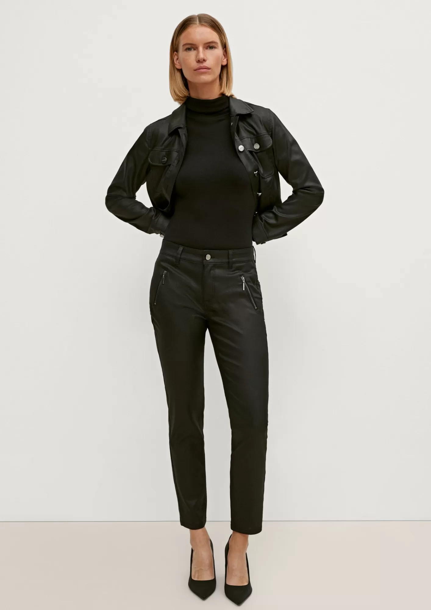 Outlet Comma Skinny: Jeans Mit Coating