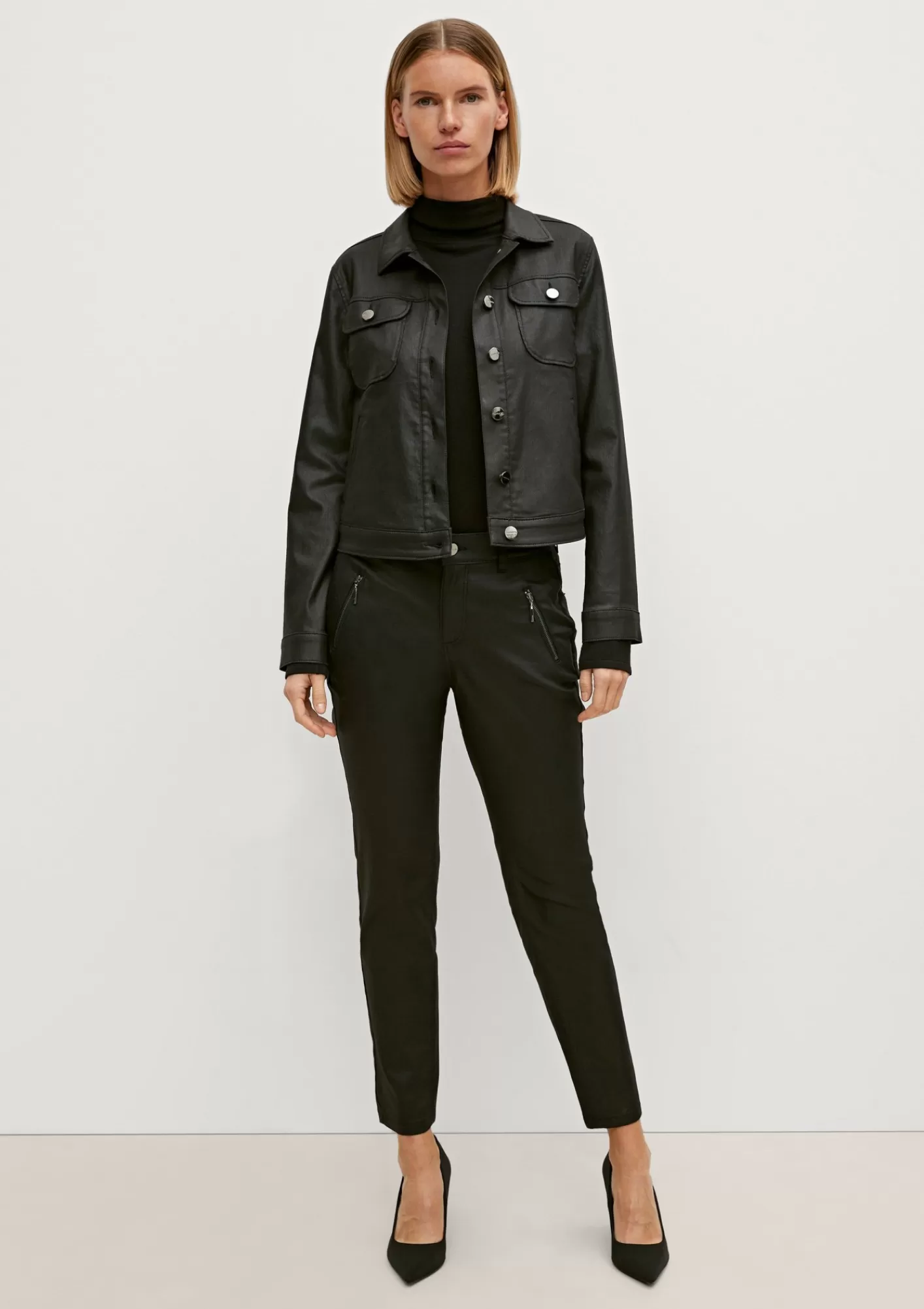 Outlet Comma Skinny: Jeans Mit Coating