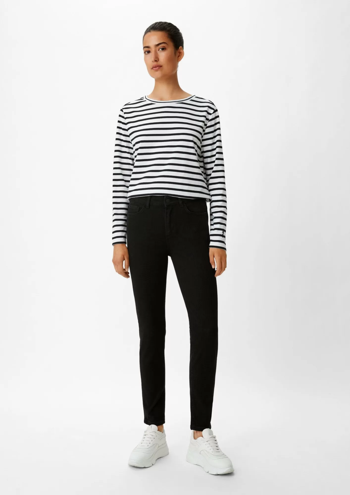 Shop Comma Skinny: Jeans Mit Mittelhohem Bund