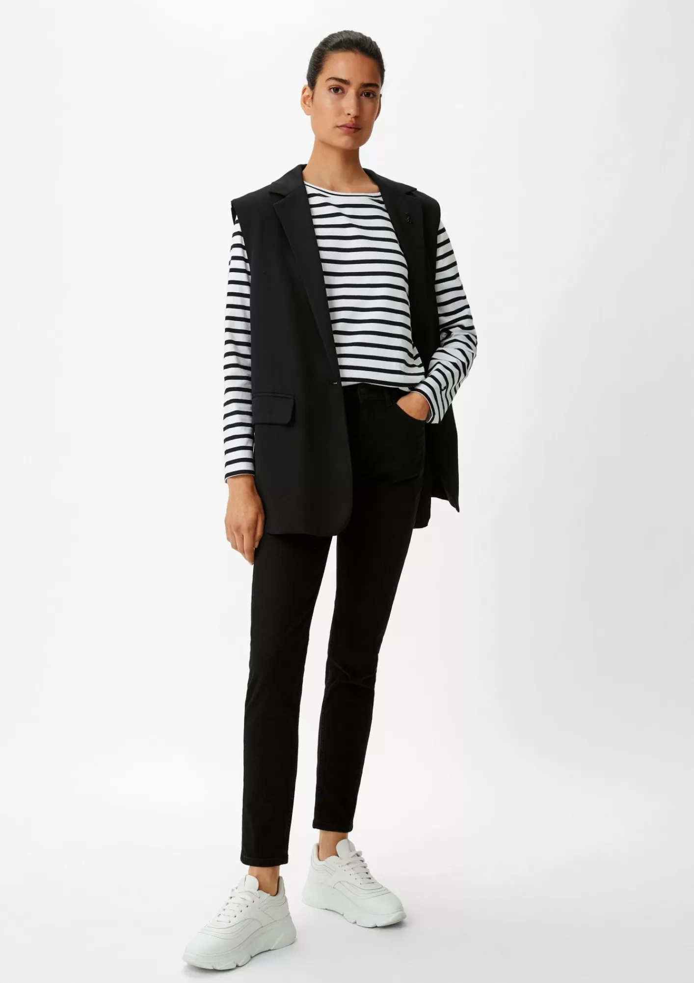Shop Comma Skinny: Jeans Mit Mittelhohem Bund