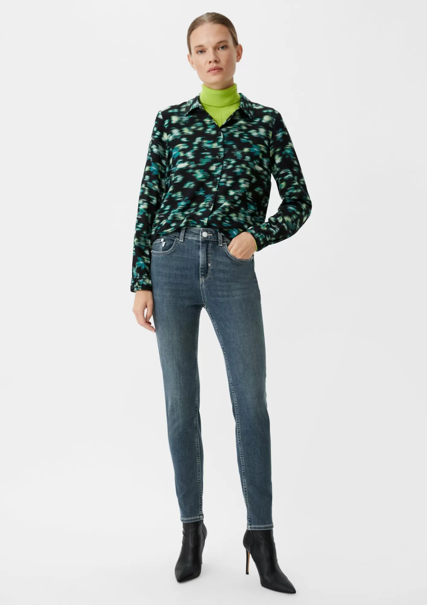 Online Comma Skinny: Jeans Mit Waschung