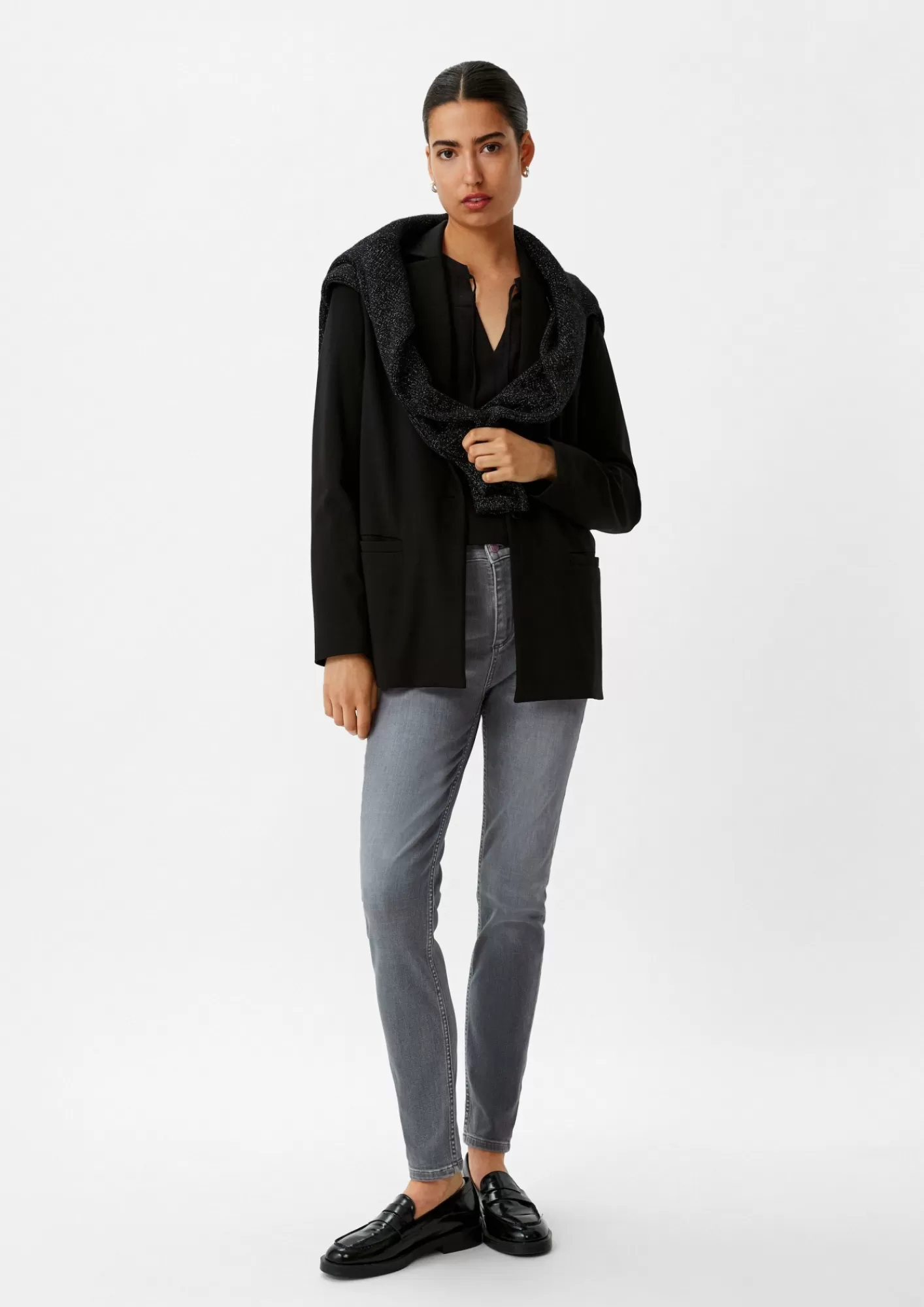 Fashion Comma Skinny: Jeans Mit Waschung