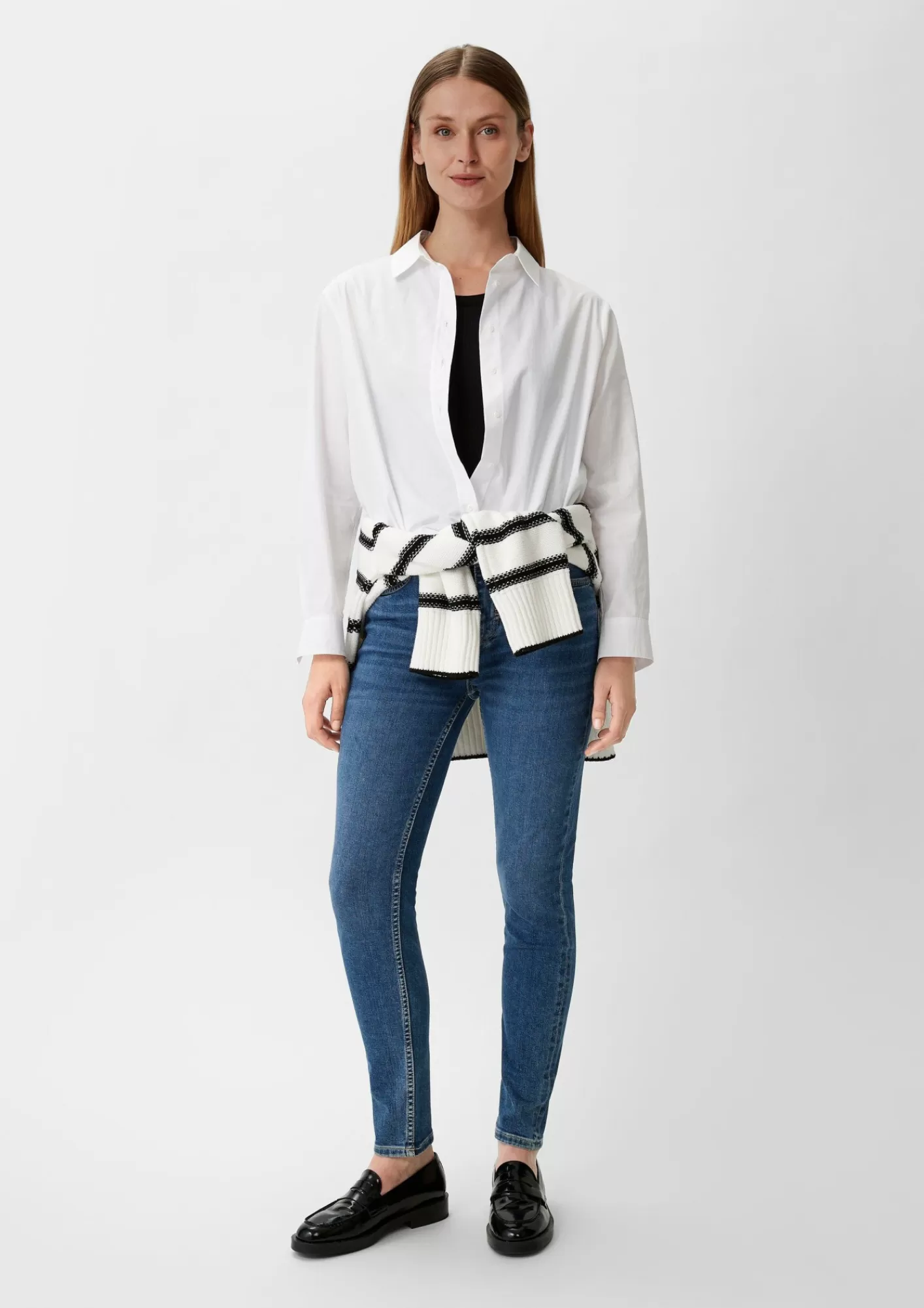 Online Comma Skinny: Jeans Mit Waschung