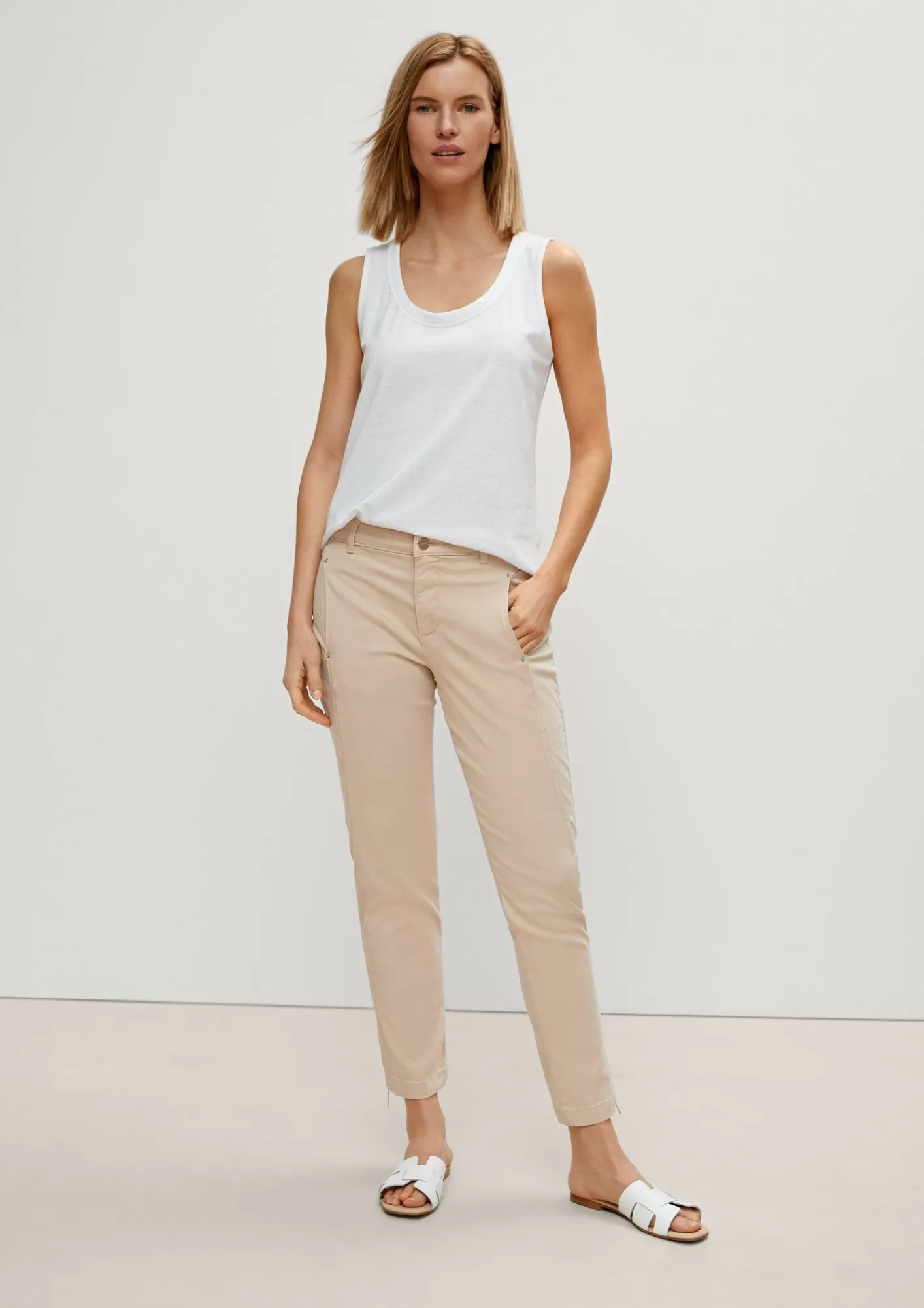 Flash Sale Comma Slim: 7/8-Hose Mit Ziernahten