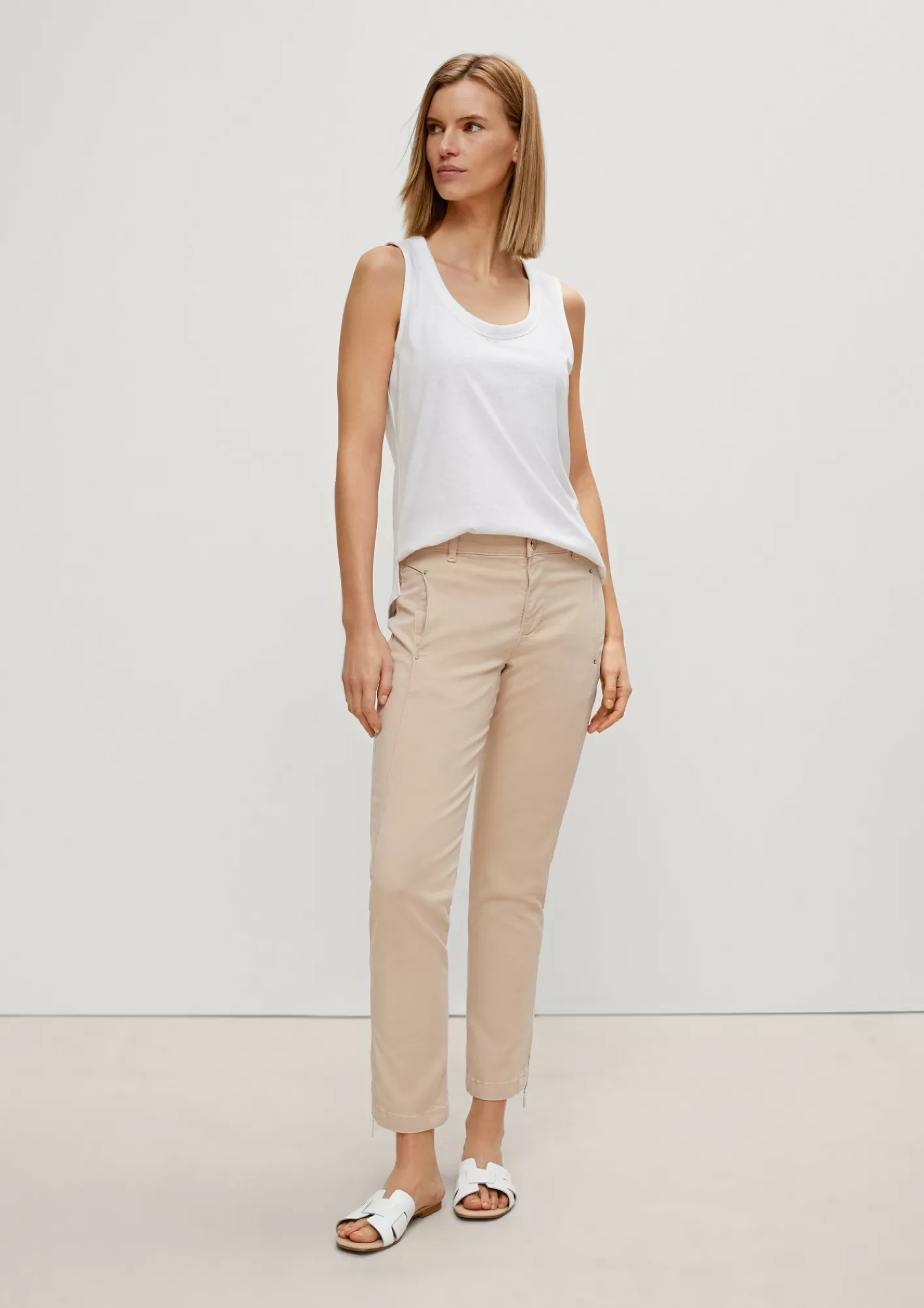 Flash Sale Comma Slim: 7/8-Hose Mit Ziernahten