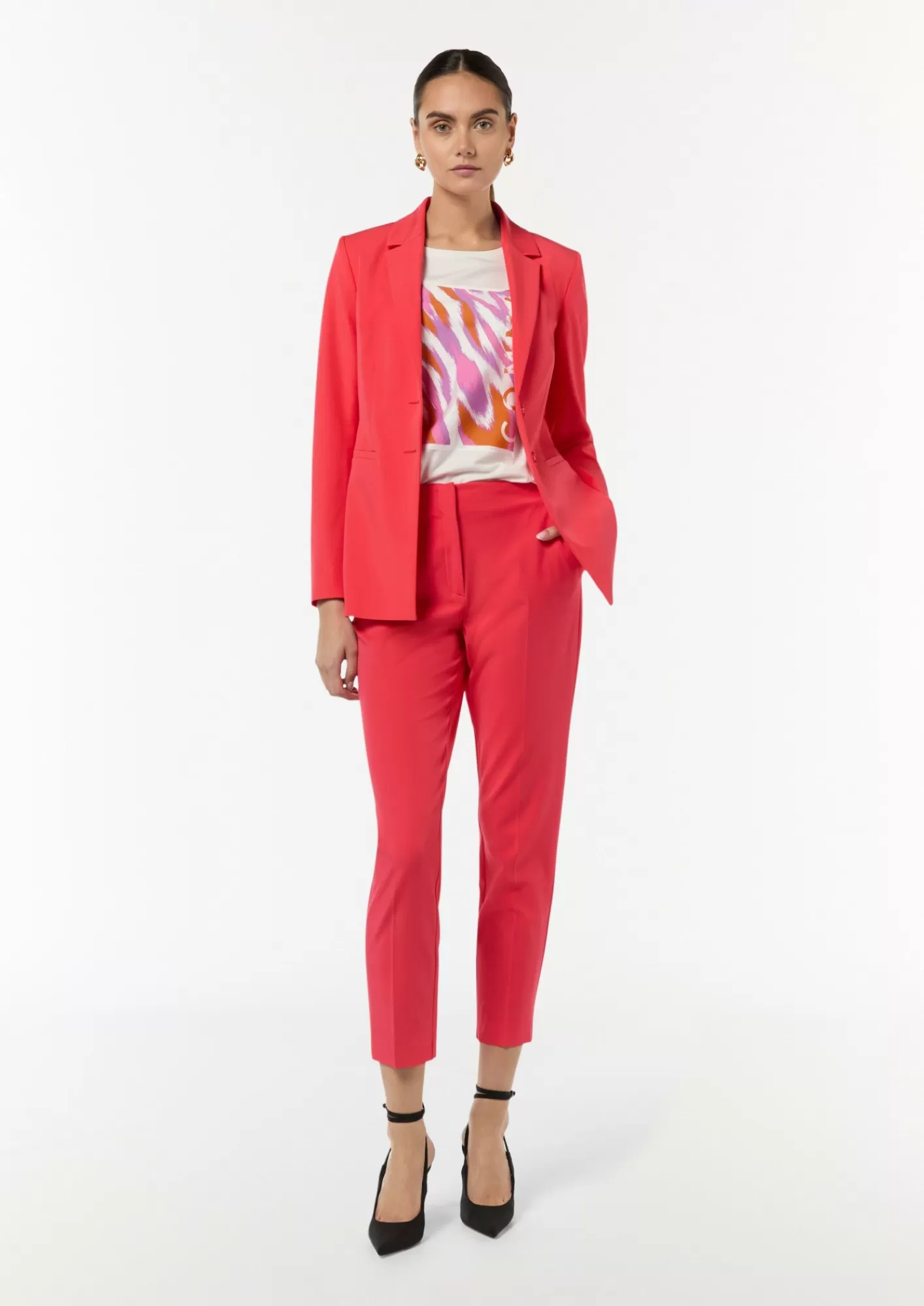 Shop Comma Slim: Anzughose Aus Weichem Viskosemix